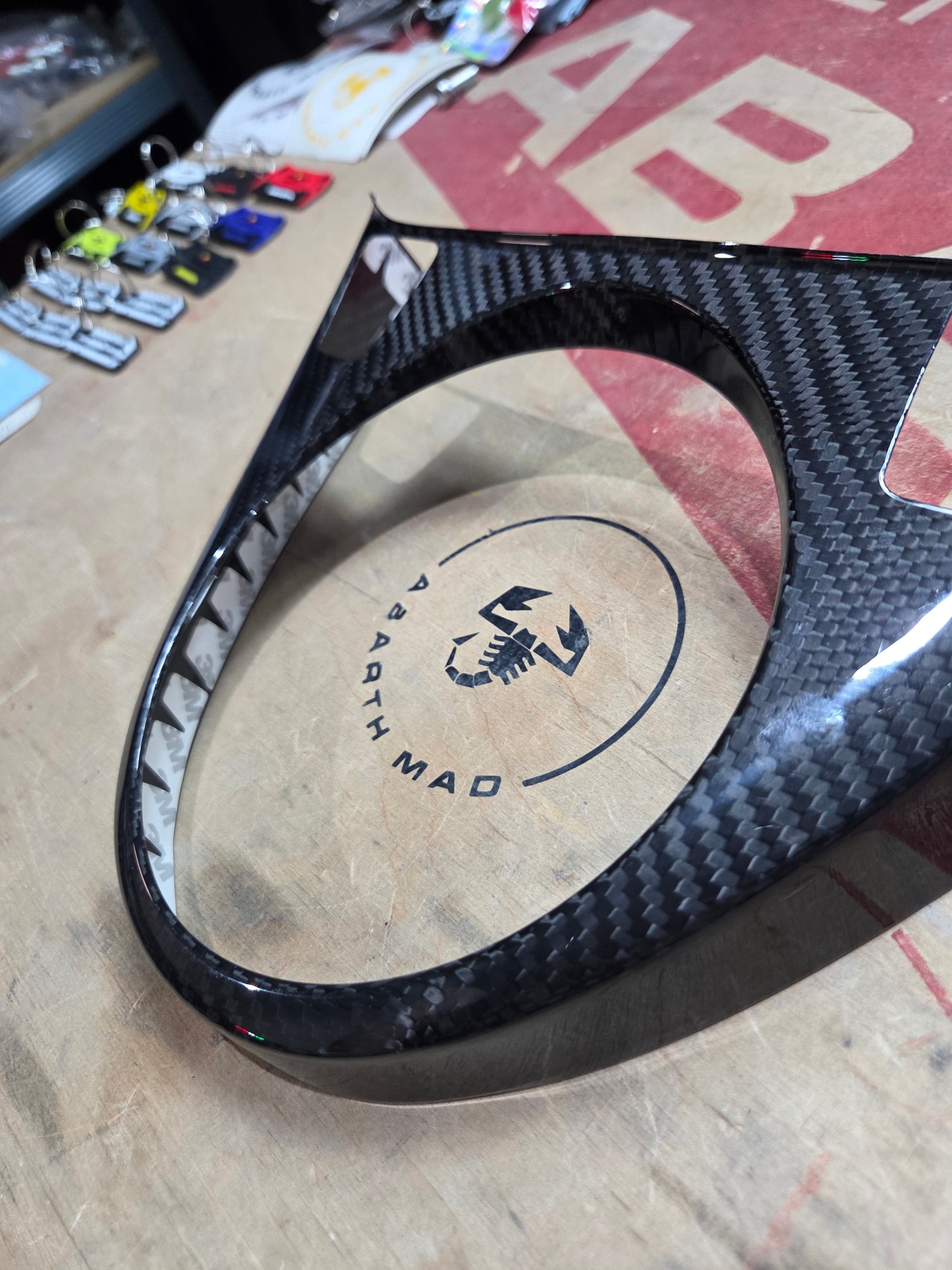 Abarth MK3 Carbon Fiber Gear Shift Cover