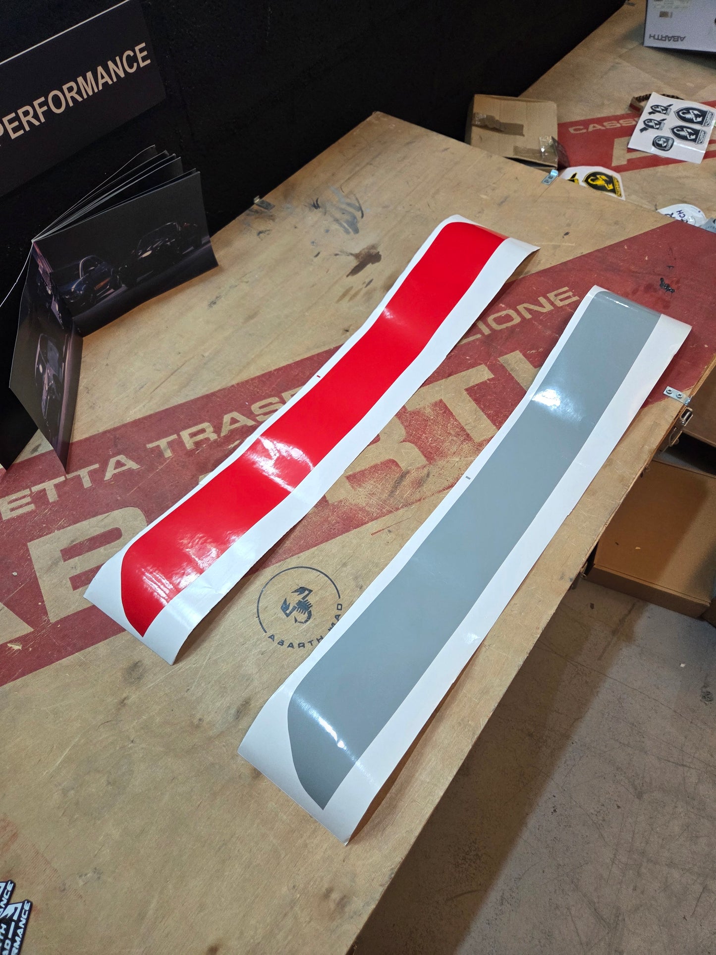 Abarth 2016+ Restyling Lip Splitter Vinyl Pegatina Vinilo