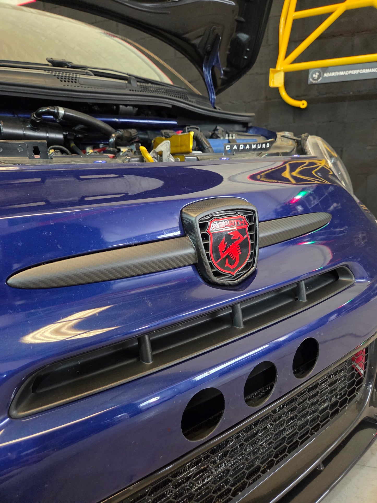 Abarth Kit Cover Exterior Fibra de Carbono Mate Carbon Fiber Matt Pack