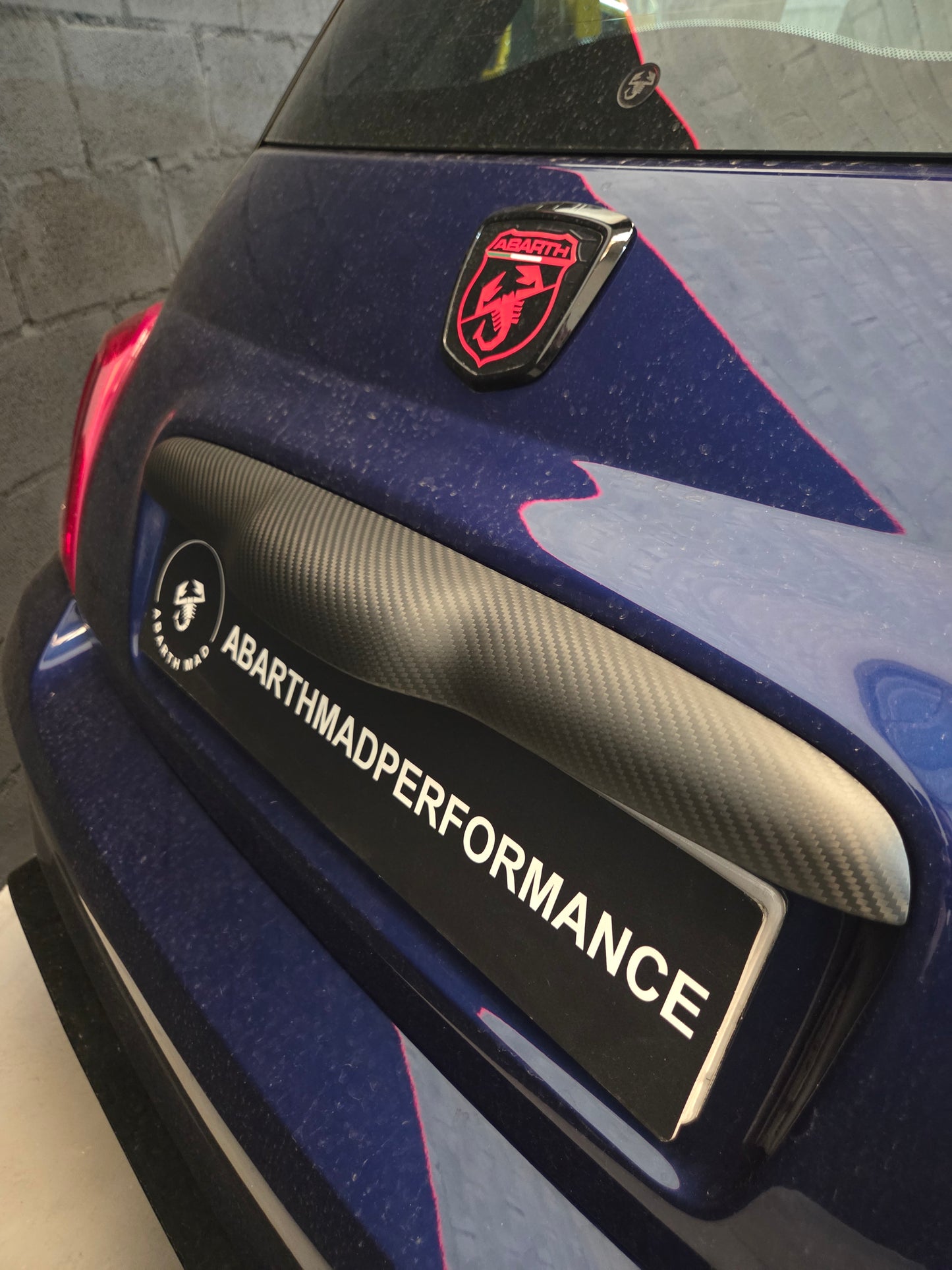 Abarth Kit Cover Exterior Fibra de Carbono Mate Carbon Fiber Matt Pack