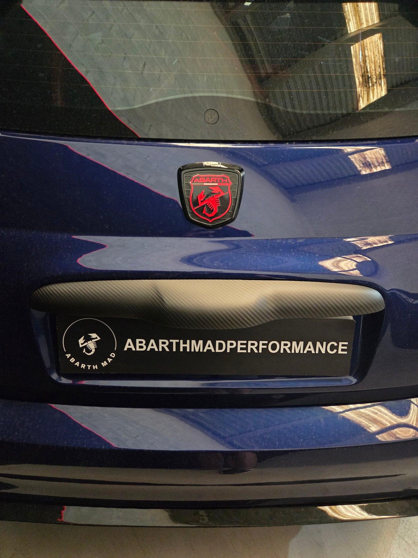 Abarth Kit Cover Exterior Fibra de Carbono Mate Carbon Fiber Matt Pack