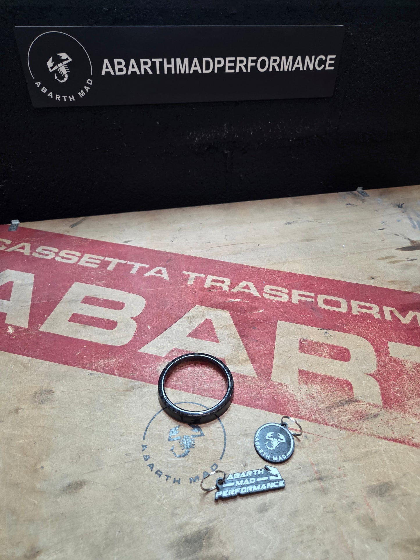 Abarth 595 695 Restyling Cover Aro Anillo Reloj Turbo Fibra de Carbono 100% Real