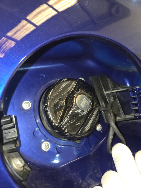 Abarth 500 595 695 Cover Tapón Depósito Gasolina 100% Real Fuel Tank