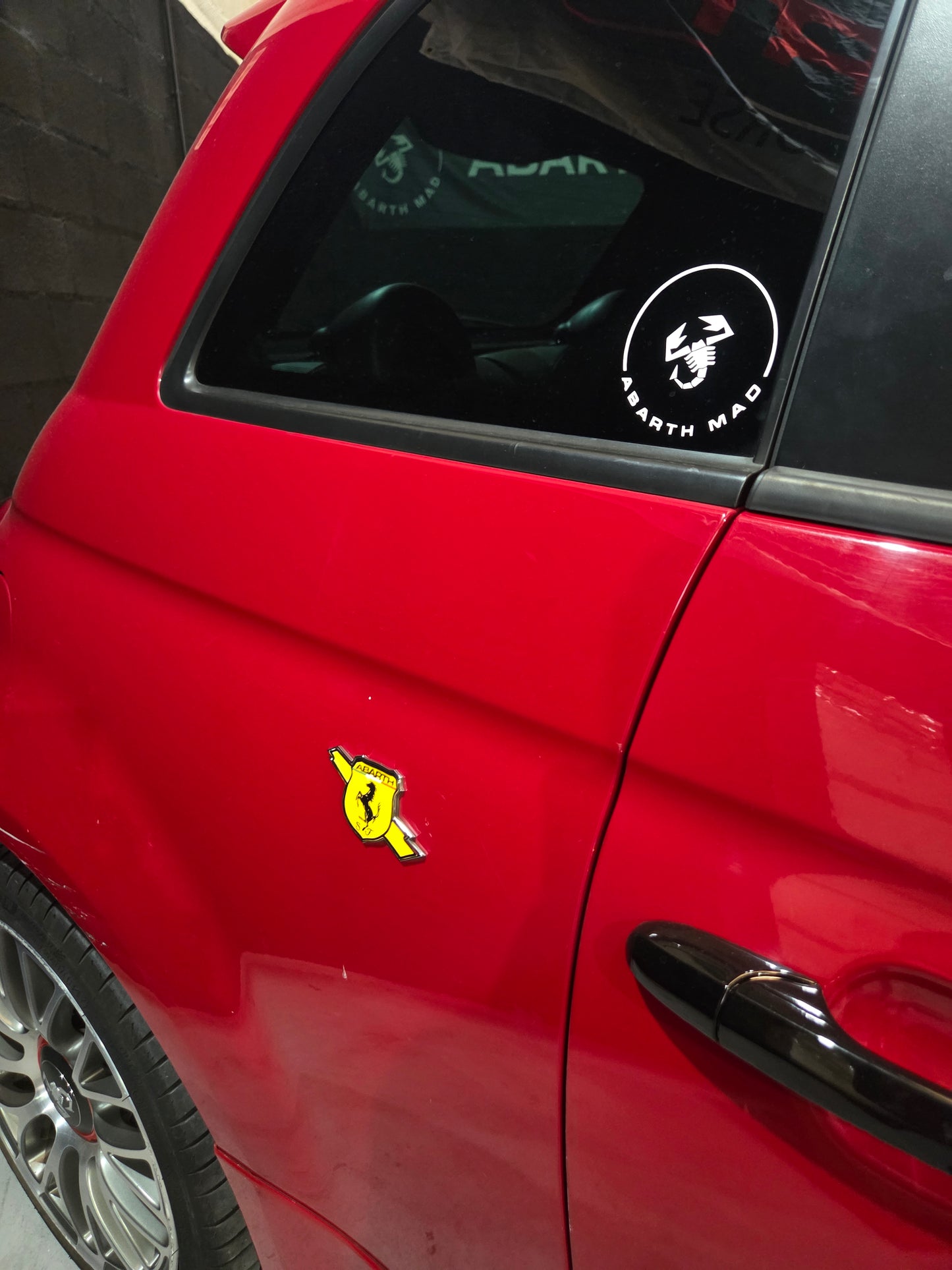 Abarth Kit Logos Ferrari 5 piezas Vinyl Sticker Pegatinas