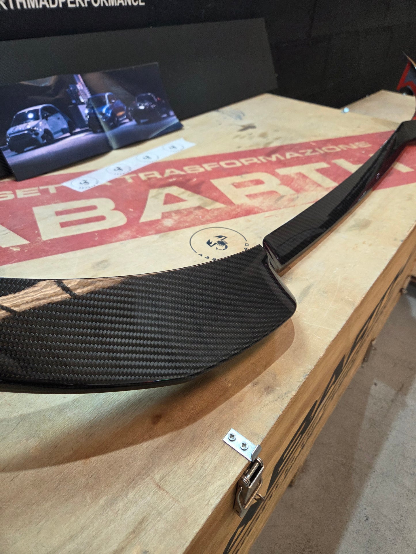 Abarth 2016+ Restyling Prolongación Extended Splitter Lip Fibra o Carbono
