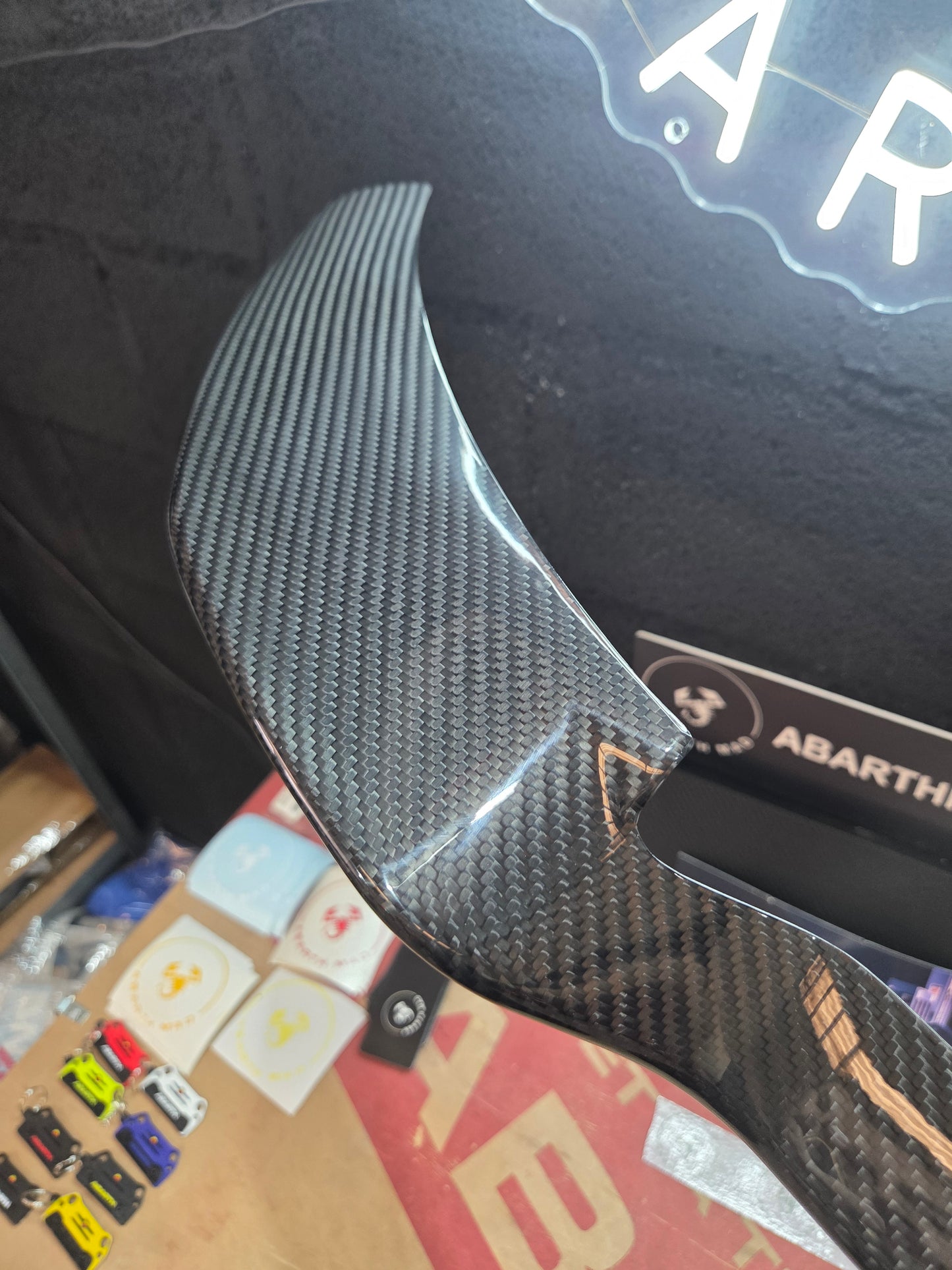 Abarth 2016+ Restyling Prolongación Extended Splitter Lip Fibra o Carbono