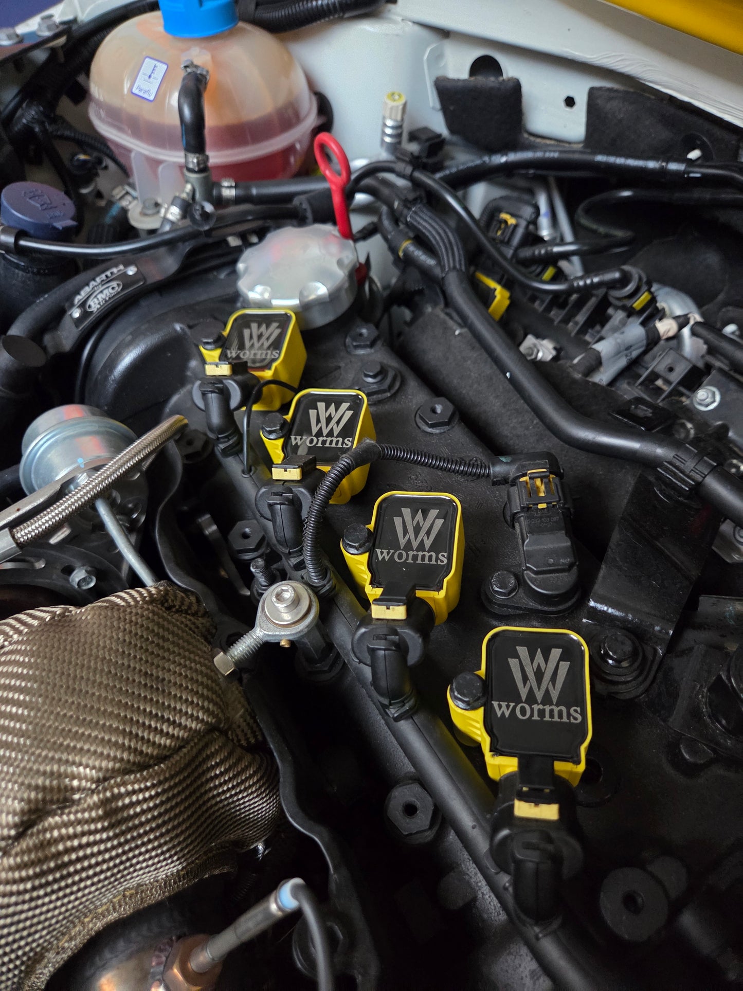 Abarth 500, Punto, 124, Alfa Romeo Fiat Jeep Tjet Multiair Bobinas Alto Voltaje ⚡ Performance Worms Racing