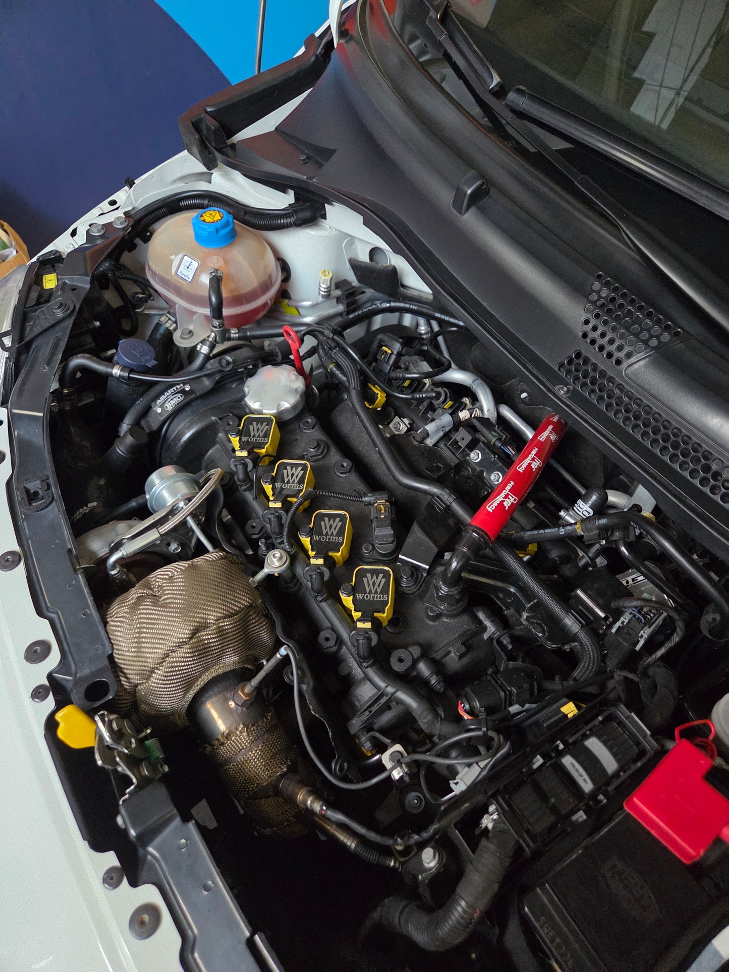 Abarth 500, Punto, 124, Alfa Romeo Fiat Jeep Tjet Multiair Bobinas Alto Voltaje ⚡ Performance Worms Racing