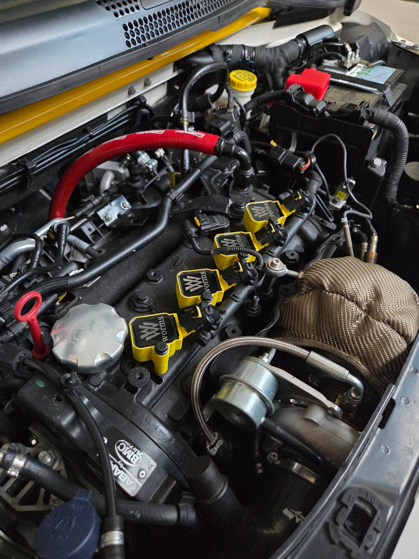 Abarth 500, Punto, 124, Alfa Romeo Fiat Jeep Tjet Multiair Bobinas Alto Voltaje ⚡ Performance Worms Racing