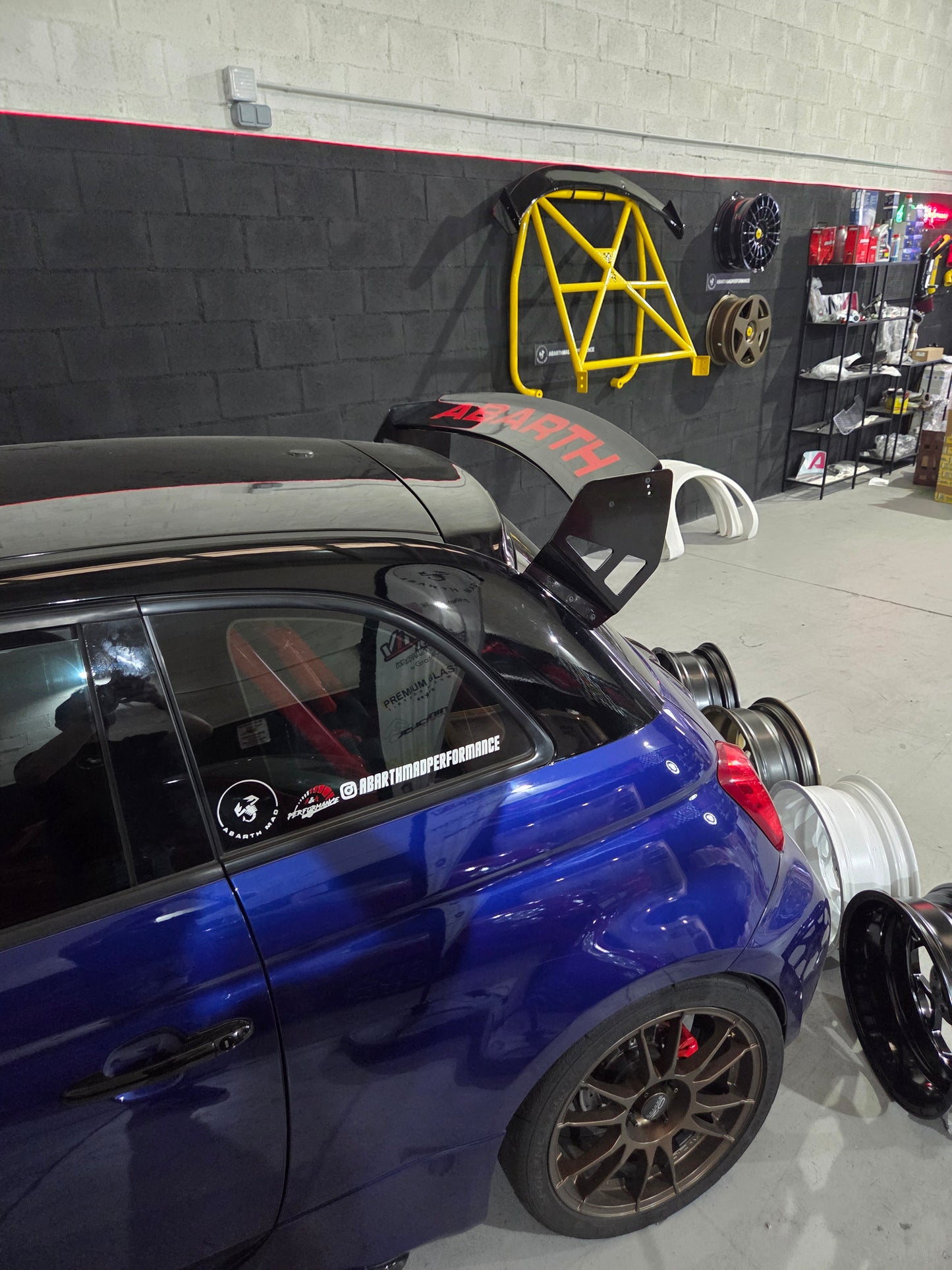 Novedad!! Abarth Spoiler 2.0 Alerón Track Extreme Fiber CHD