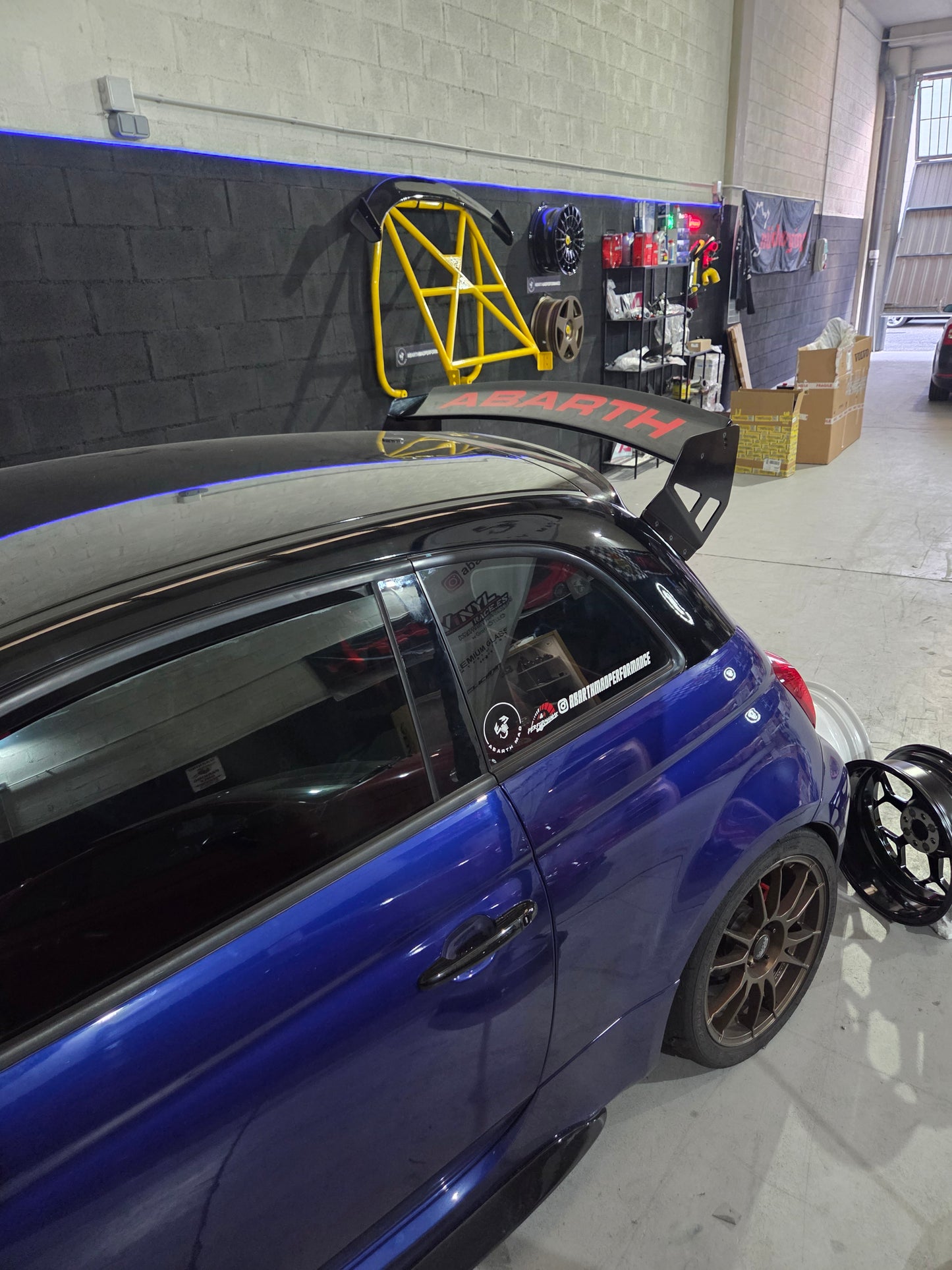 Novedad!! Abarth Spoiler 2.0 Alerón Track Extreme Fiber CHD