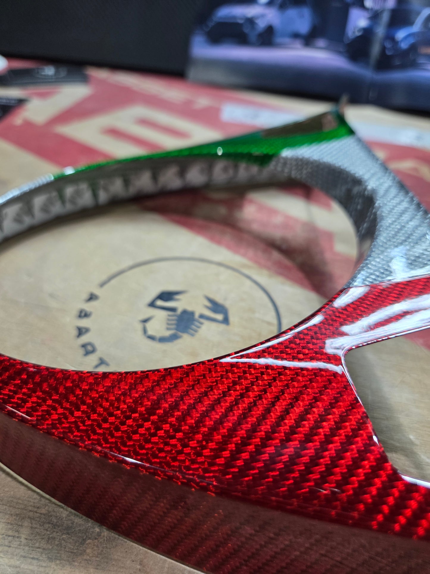 Abarth 2008-2016 Pre Restyling Pre Facelit Cover Cambio Carbono Italia 🇮🇹 Carbon Fiber Gearbox Surround