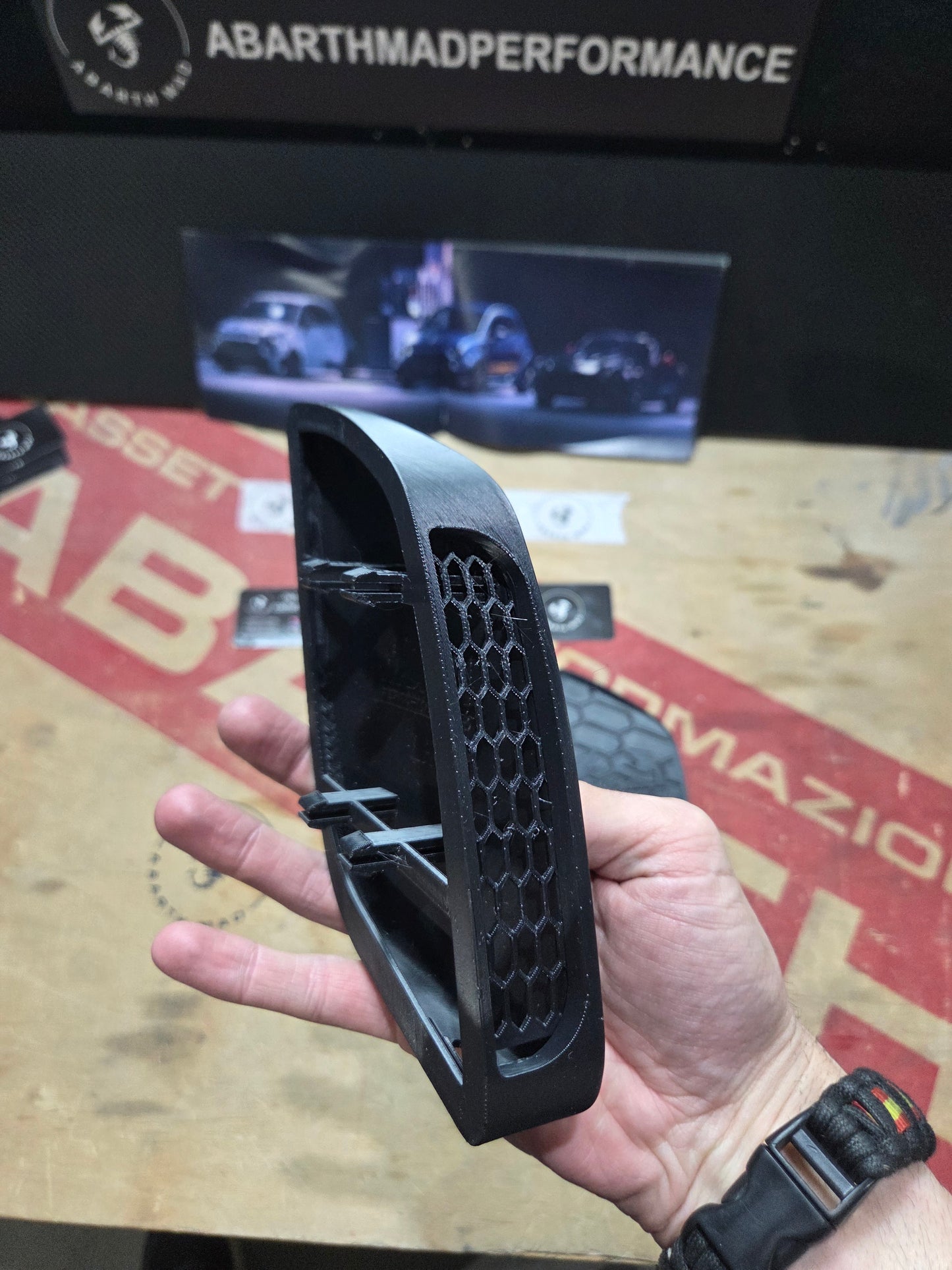 Abarth All Model (2) 3D  Rejillas Laterales Entrada Aire Side Air Grilles Low Intake Admisión Baja