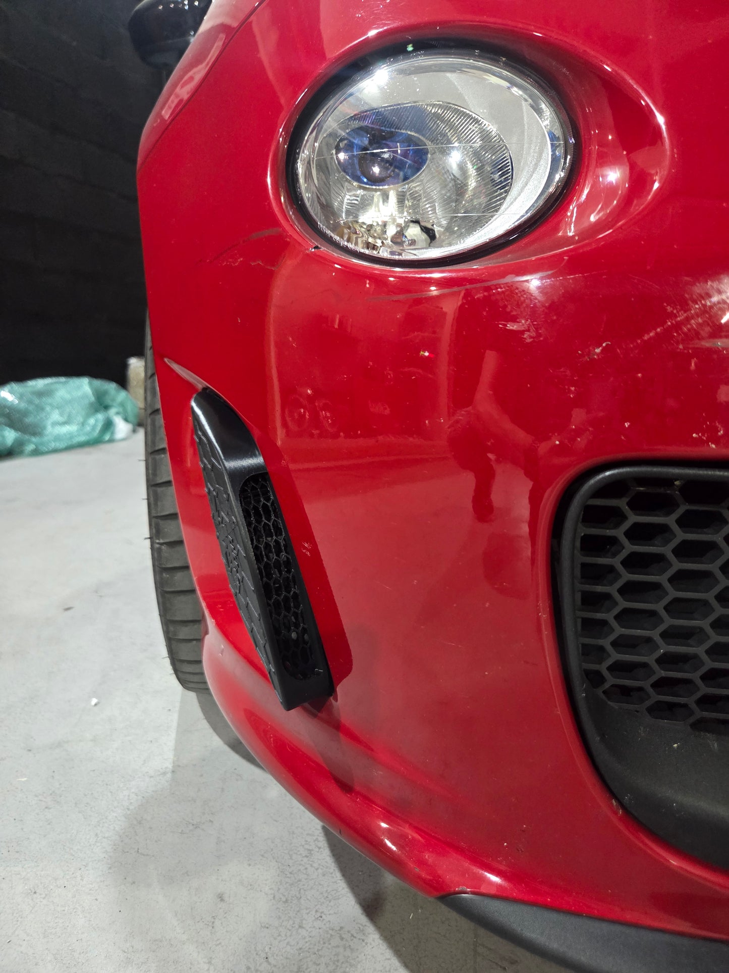 Abarth All Model (2) 3D  Rejillas Laterales Entrada Aire Side Air Grilles Low Intake Admisión Baja