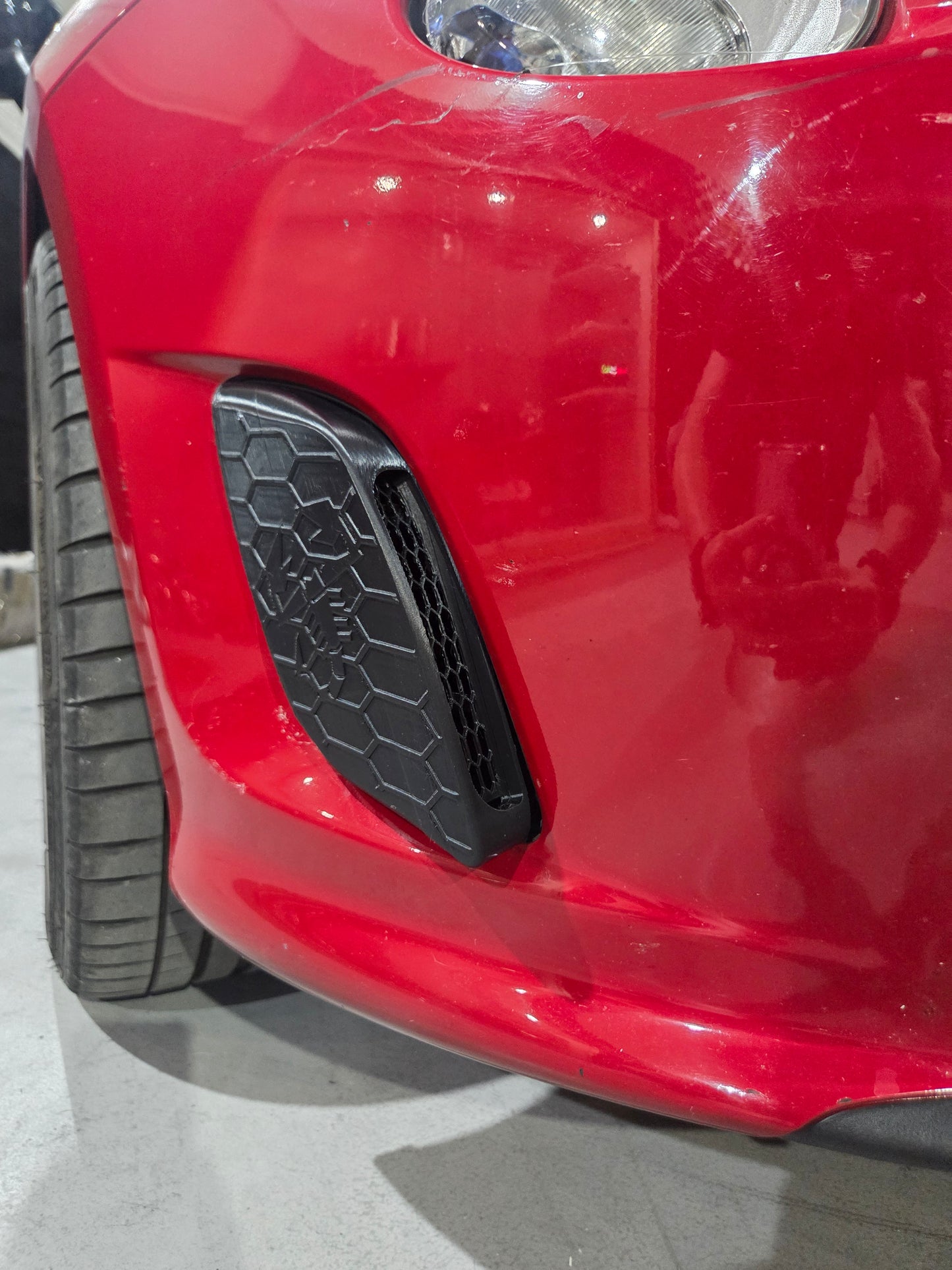 Abarth All Model (2) 3D  Rejillas Laterales Entrada Aire Side Air Grilles Low Intake Admisión Baja