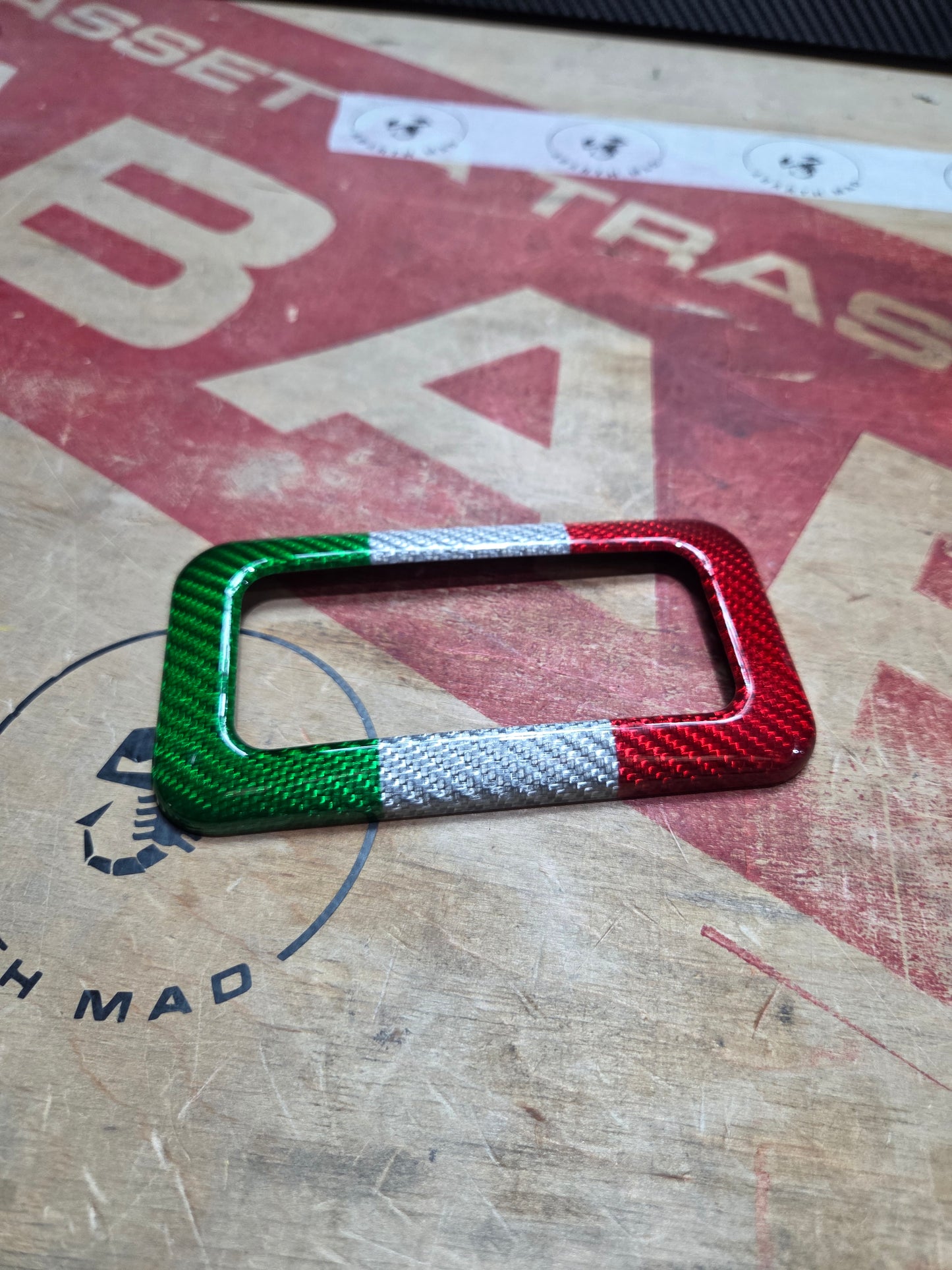 Abarth Fiat Cover Fibra de Carbono Italia 🇮🇹 Luz Techo Dom Light