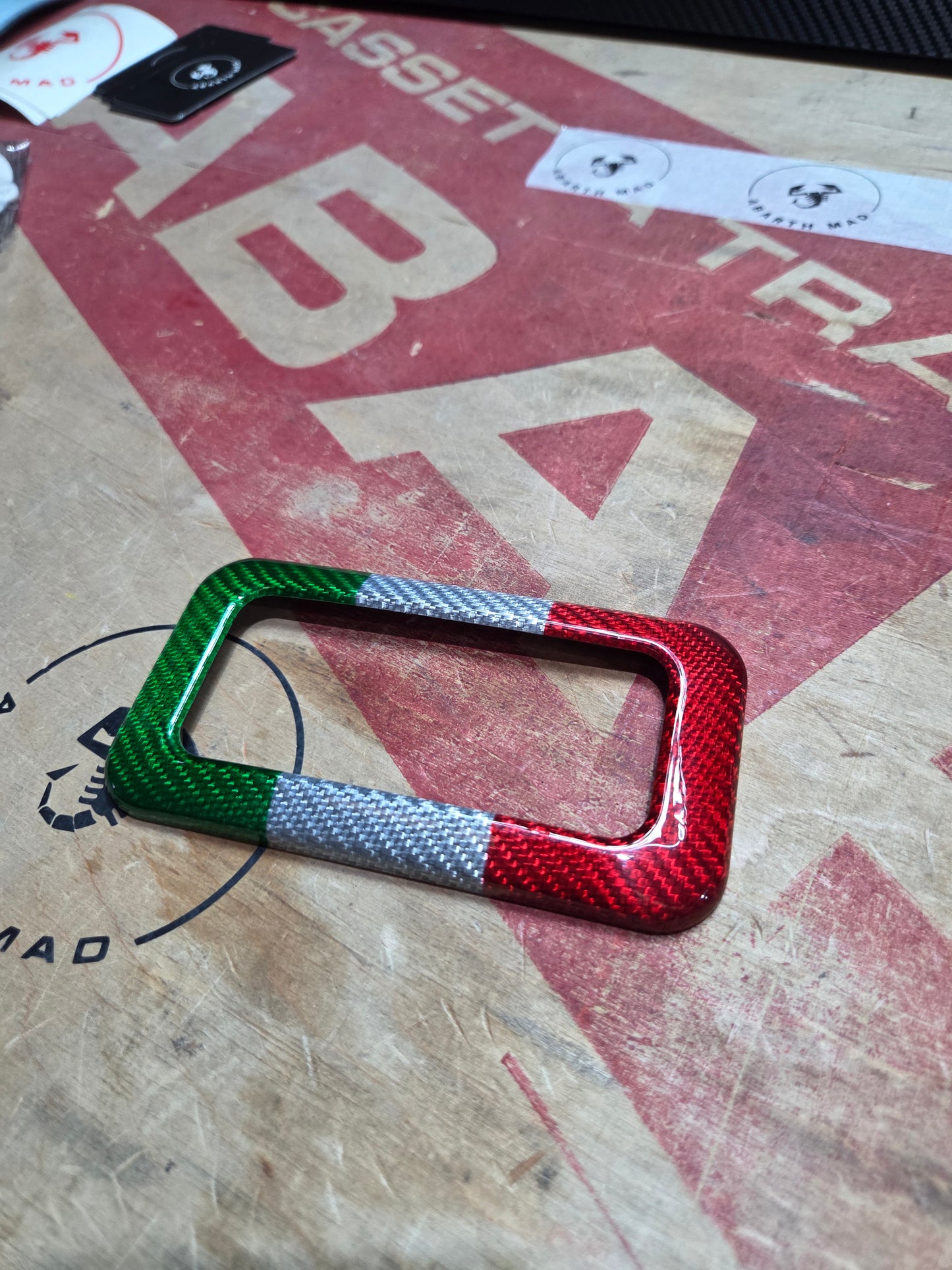 Abarth Fiat Cover Fibra de Carbono Italia 🇮🇹 Luz Techo Dom Light