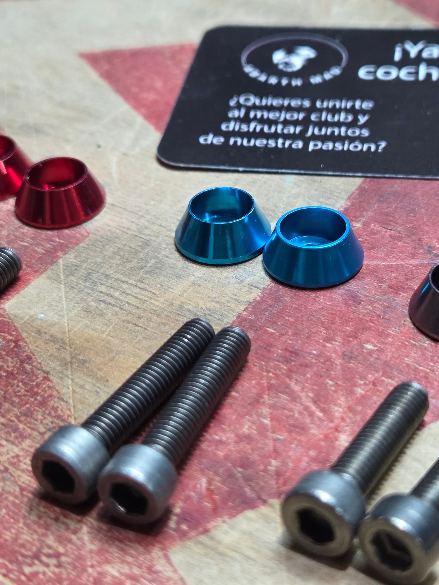 Abarth Kit Tornillería Bolt (2) Tapa Fuel Depósito Gasolina + Arandela