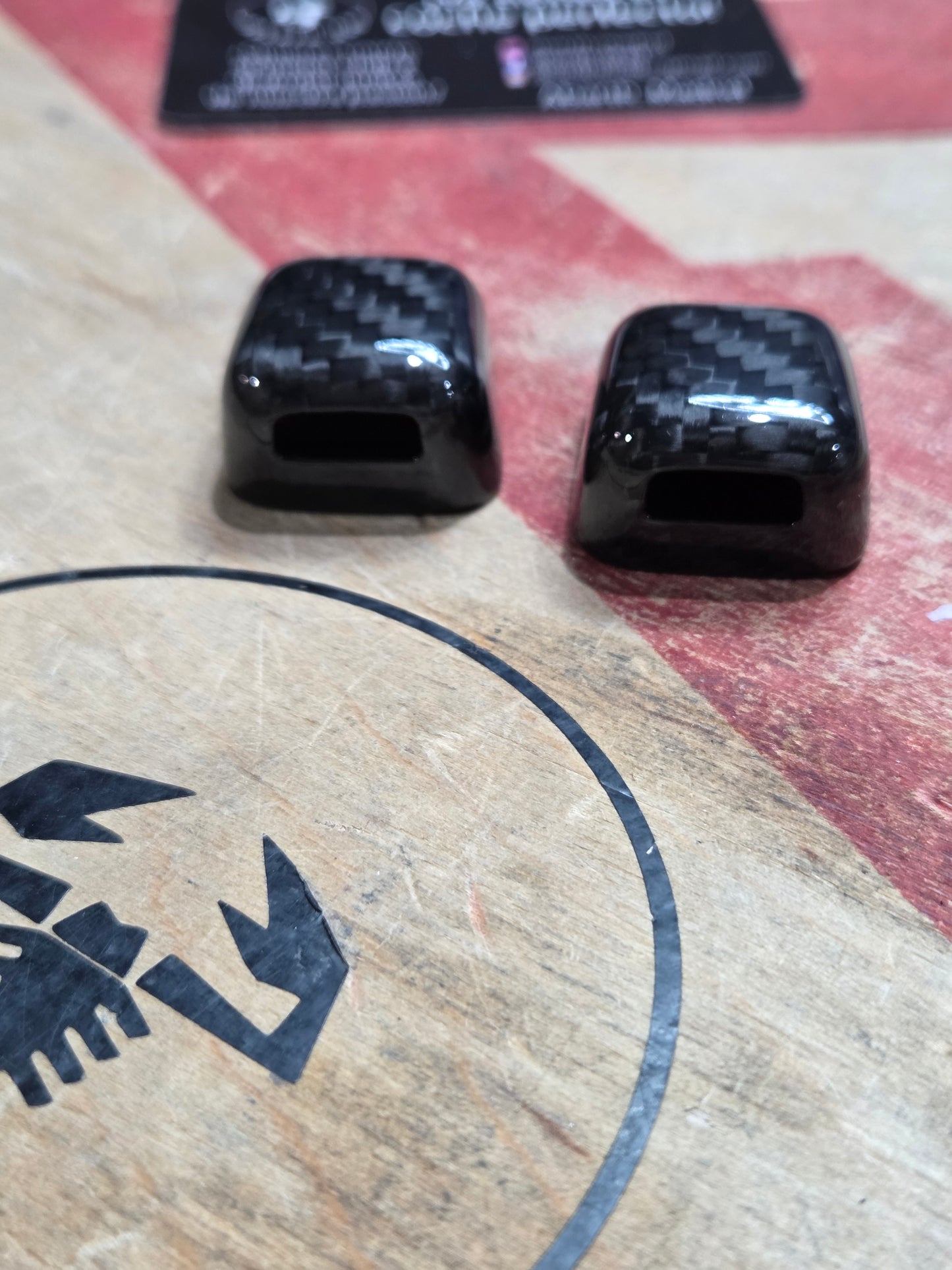 Abarth 500 595 695 Carbon Fiber Cover Luna Limpiaparabrisas Windshield Washer