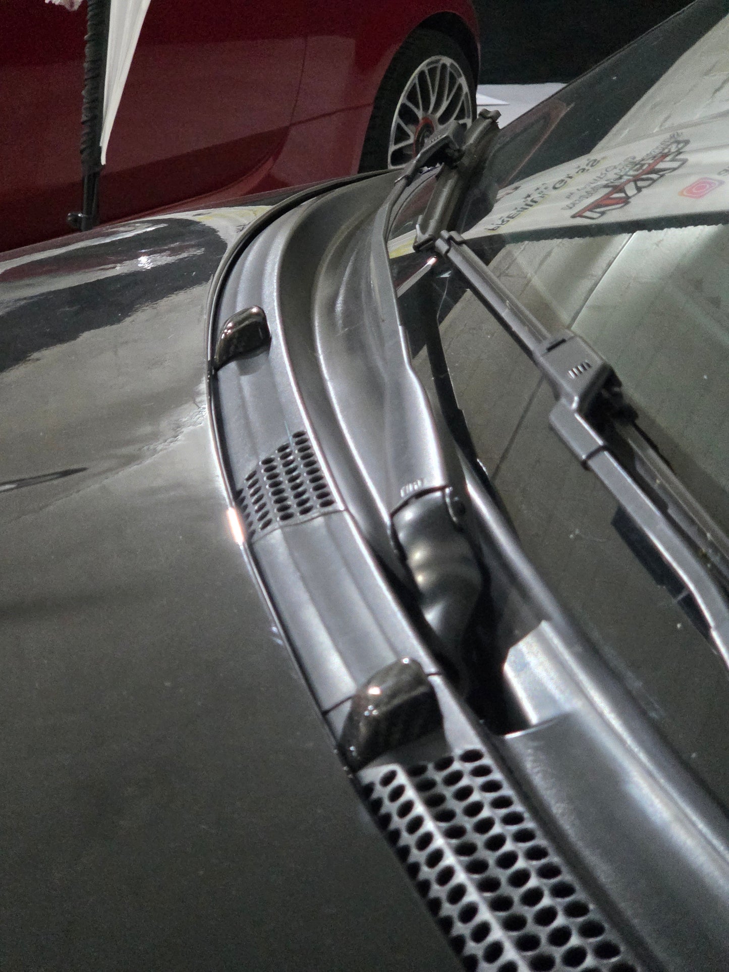 Abarth 500 595 695 Carbon Fiber Cover Luna Limpiaparabrisas Windshield Washer