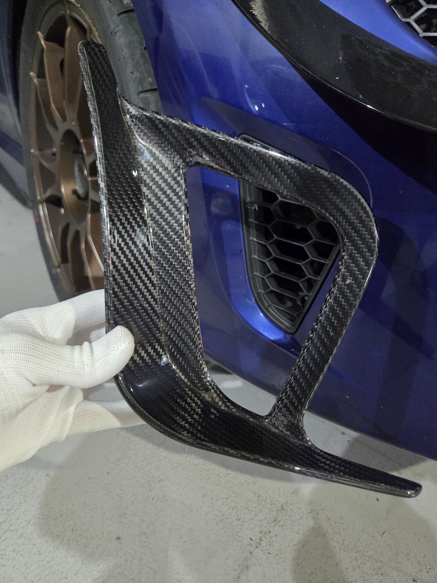 Abarth 2016+ Restyling Carbon Fiber Flap Canard Side Grille Extreme Rejilla Lateral Alerones