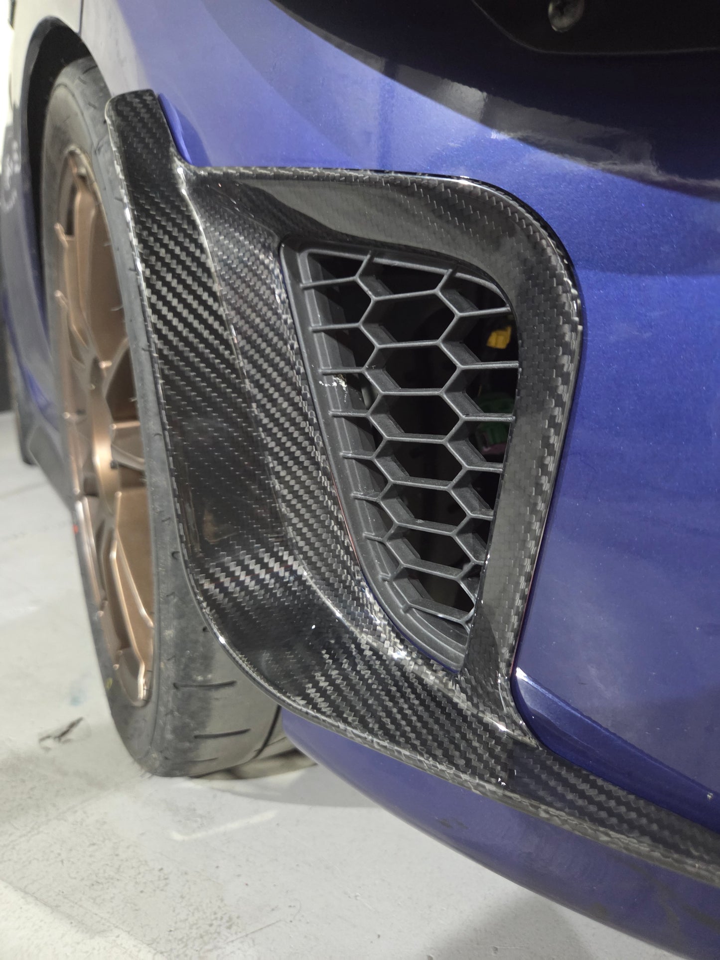 Abarth 2016+ Restyling Carbon Fiber Flap Canard Side Grille Extreme Rejilla Lateral Alerones