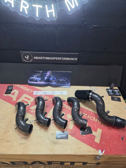 Exclusive! Abarth 500 Tjet Bravo 100% Full Carbon Fiber Intake Admisión Alta