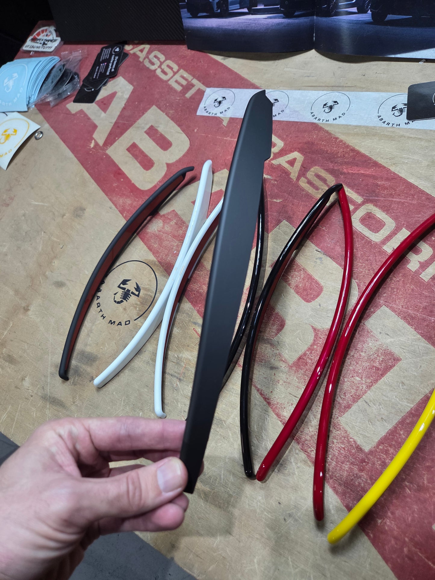 Abarth 500 595 695 Cover ABS Rear Arches Mudflaps Paso rueda trasero Guardabarros