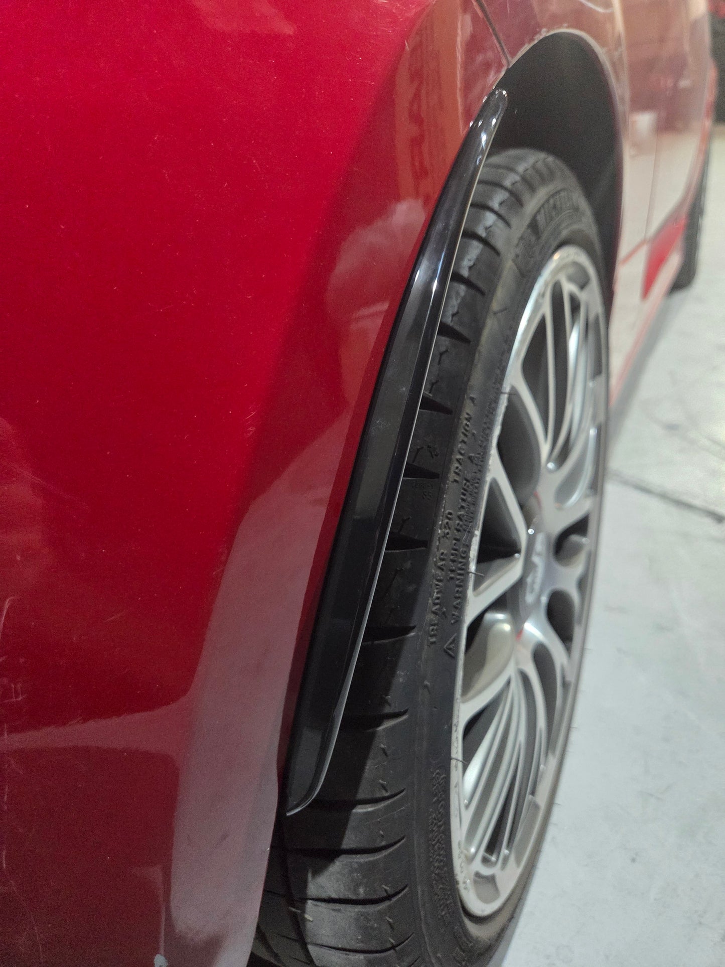 Abarth 500 595 695 Cover ABS Rear Arches Mudflaps Paso rueda trasero Guardabarros