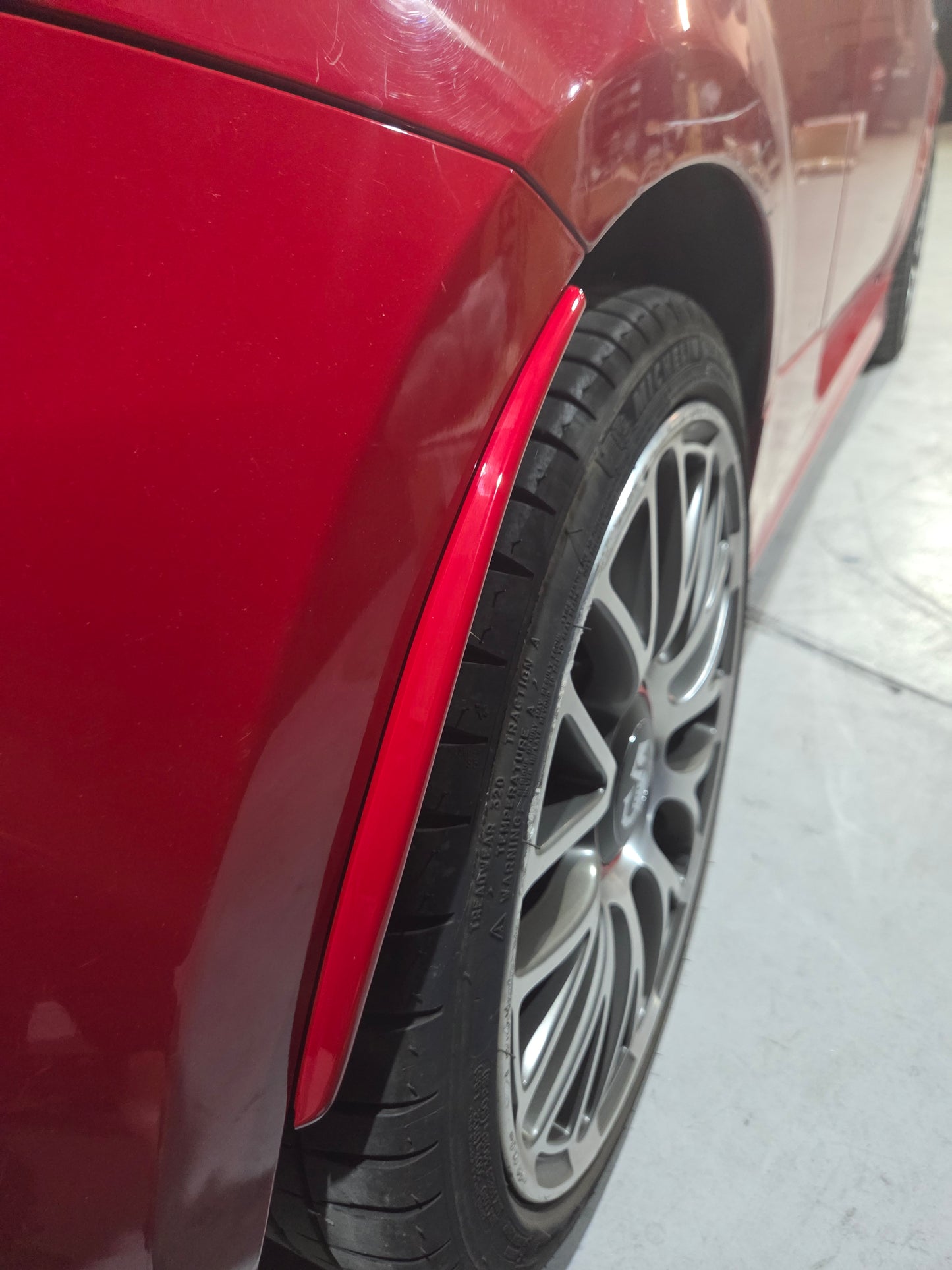 Abarth 500 595 695 Cover ABS Rear Arches Mudflaps Paso rueda trasero Guardabarros