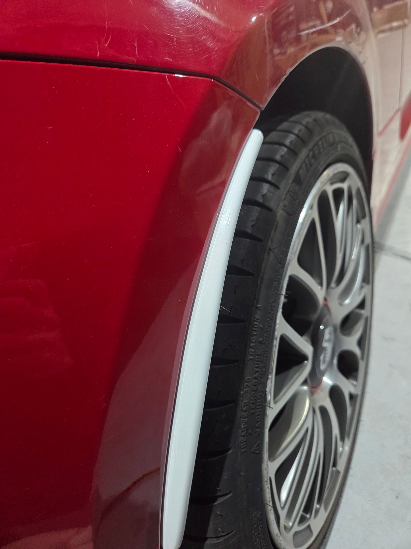 Abarth 500 595 695 Cover ABS Rear Arches Mudflaps Paso rueda trasero Guardabarros