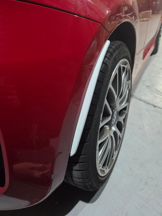 Abarth 500 595 695 Cover ABS Rear Arches Mudflaps Paso rueda trasero Guardabarros