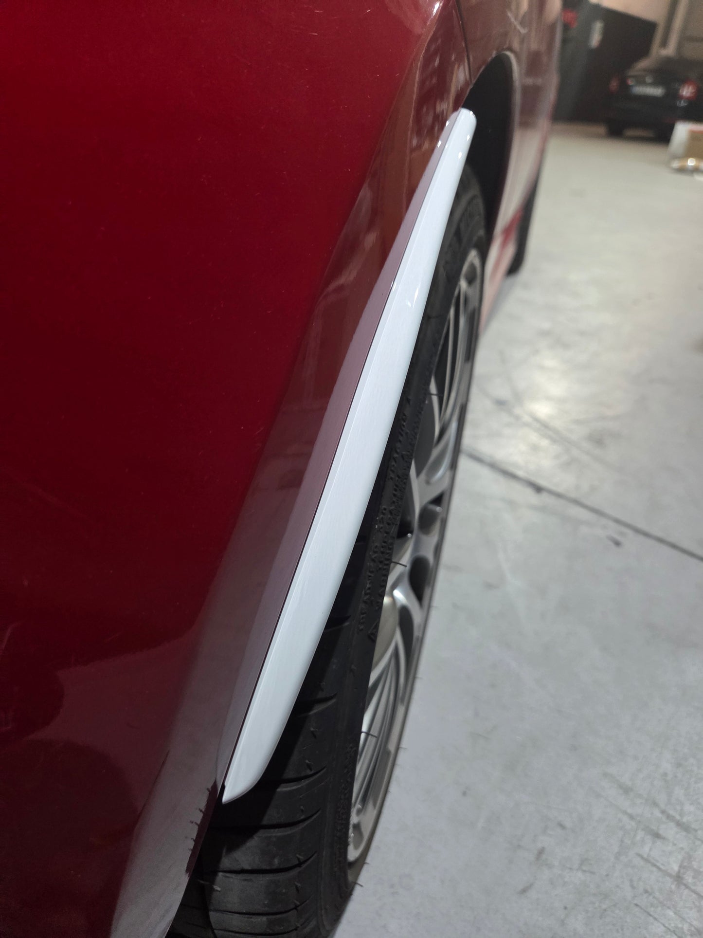 Abarth 500 595 695 Cover ABS Rear Arches Mudflaps Paso rueda trasero Guardabarros