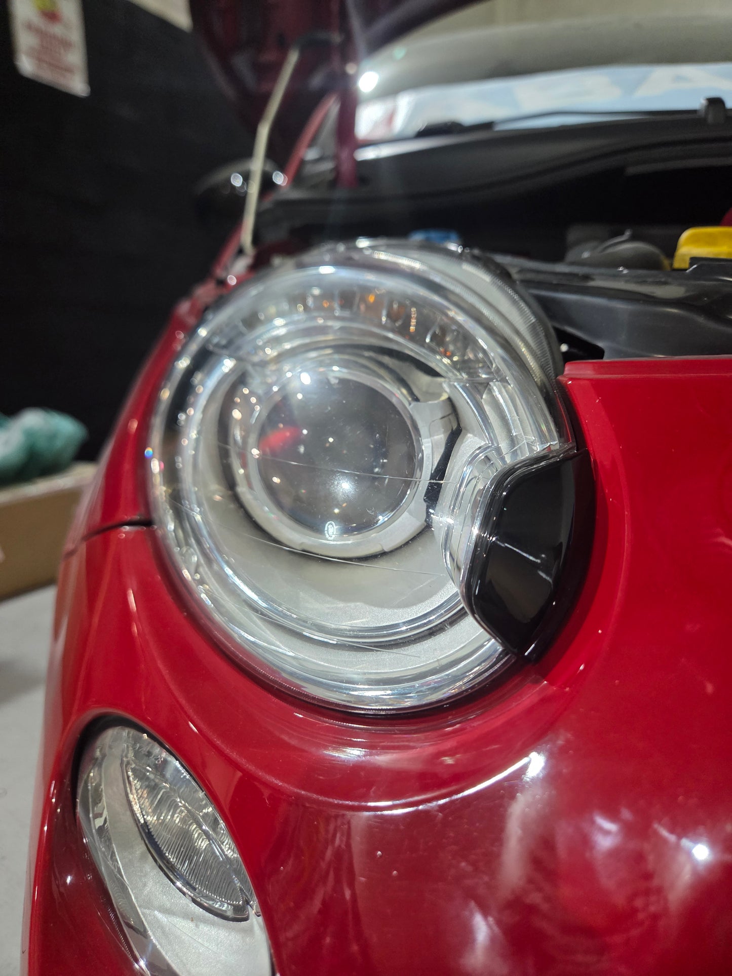 Abarth 500 595 695 Cover ABS Xenon Lavafaro Washer Headlights