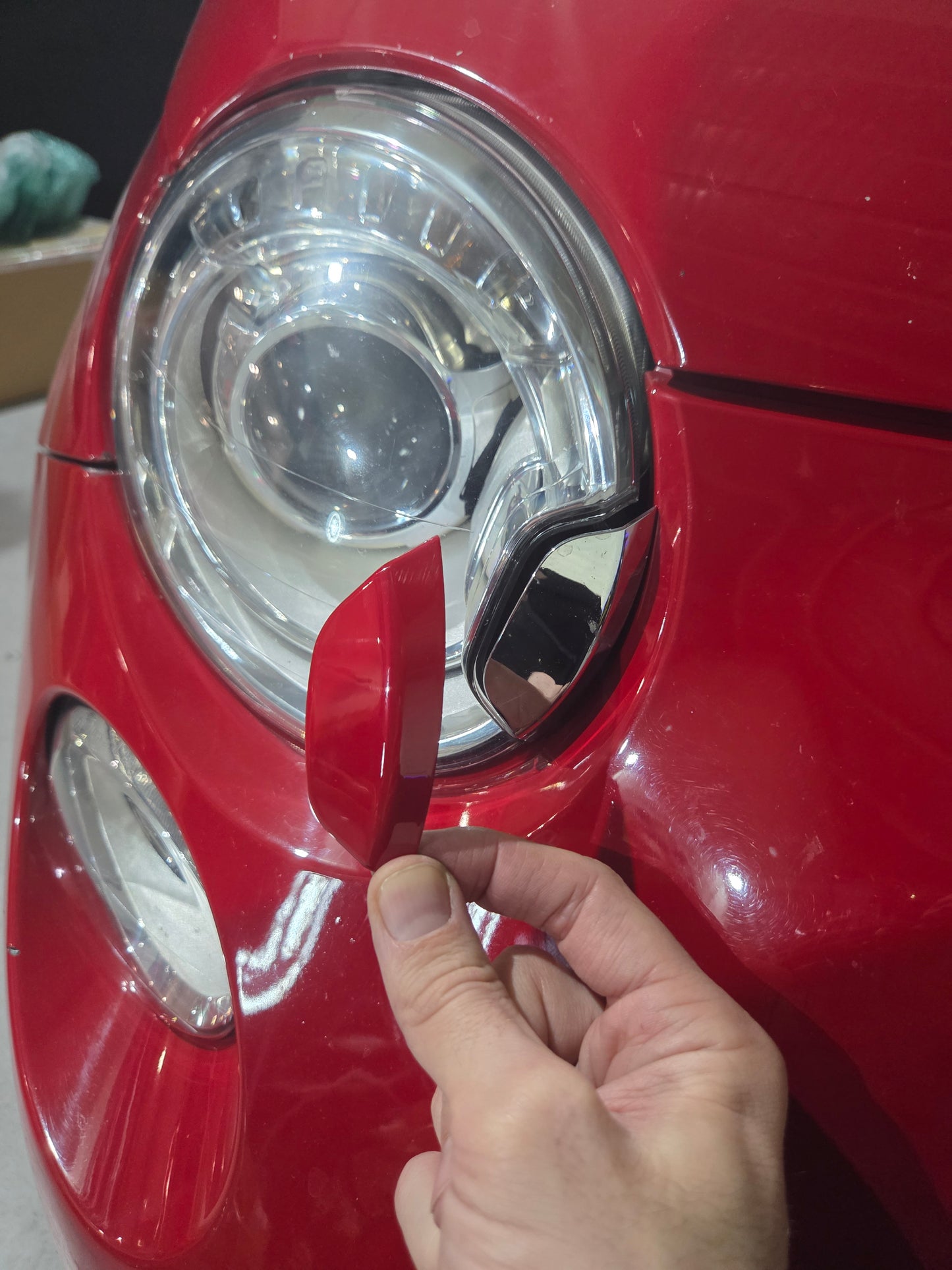 Abarth 500 595 695 Cover ABS Xenon Lavafaro Washer Headlights