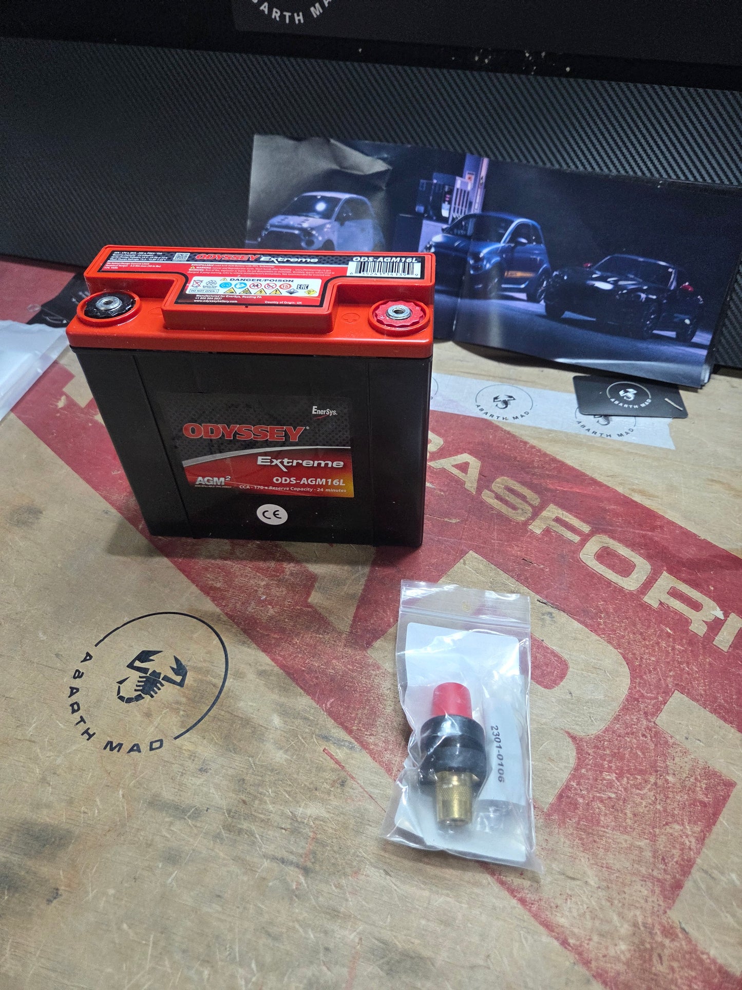 Abarth Alfa Universal Battery Batería Odyssey🔋 Ligera 6kg