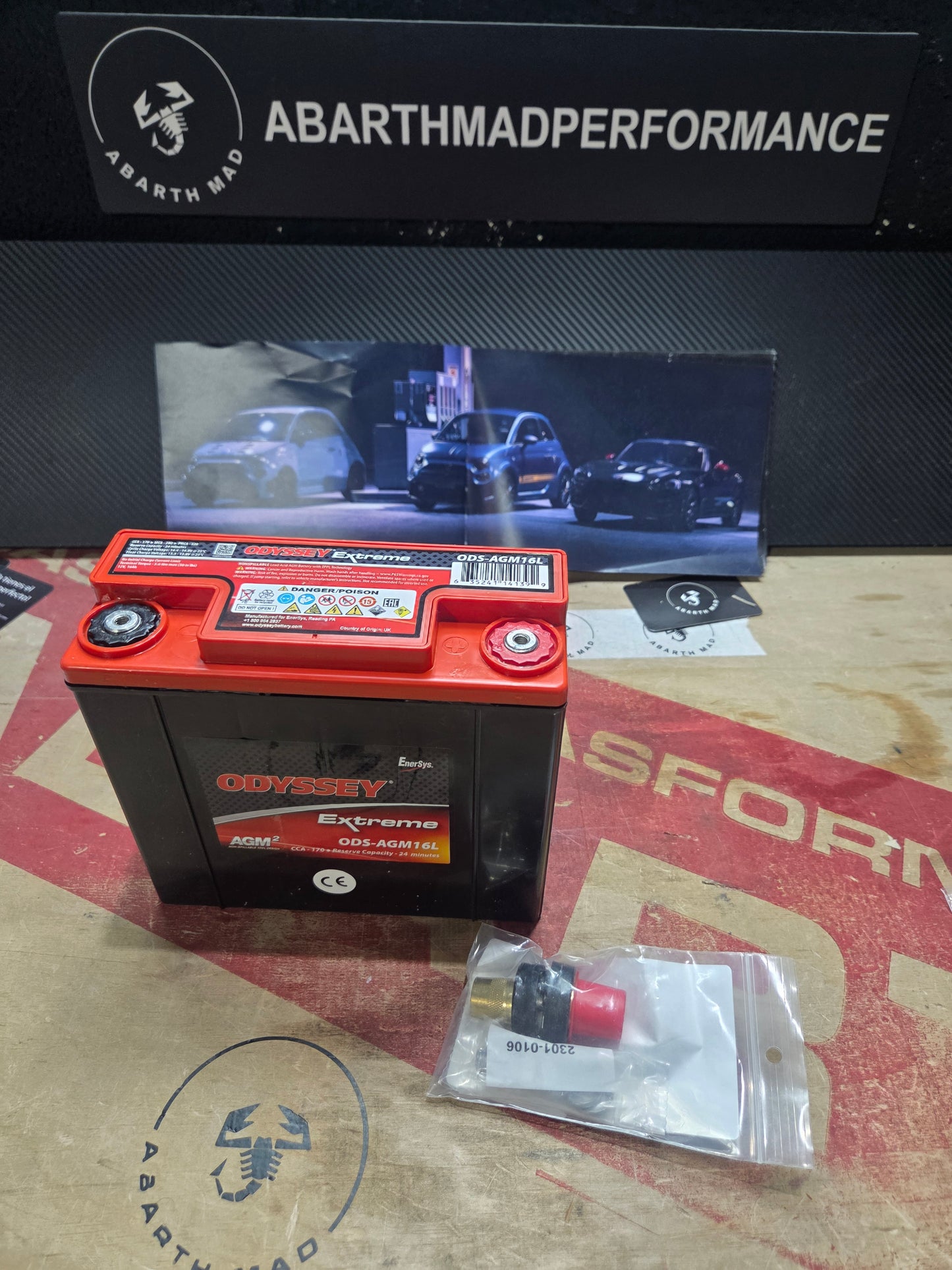 Abarth Alfa Universal Battery Batería Odyssey🔋 Ligera 6kg