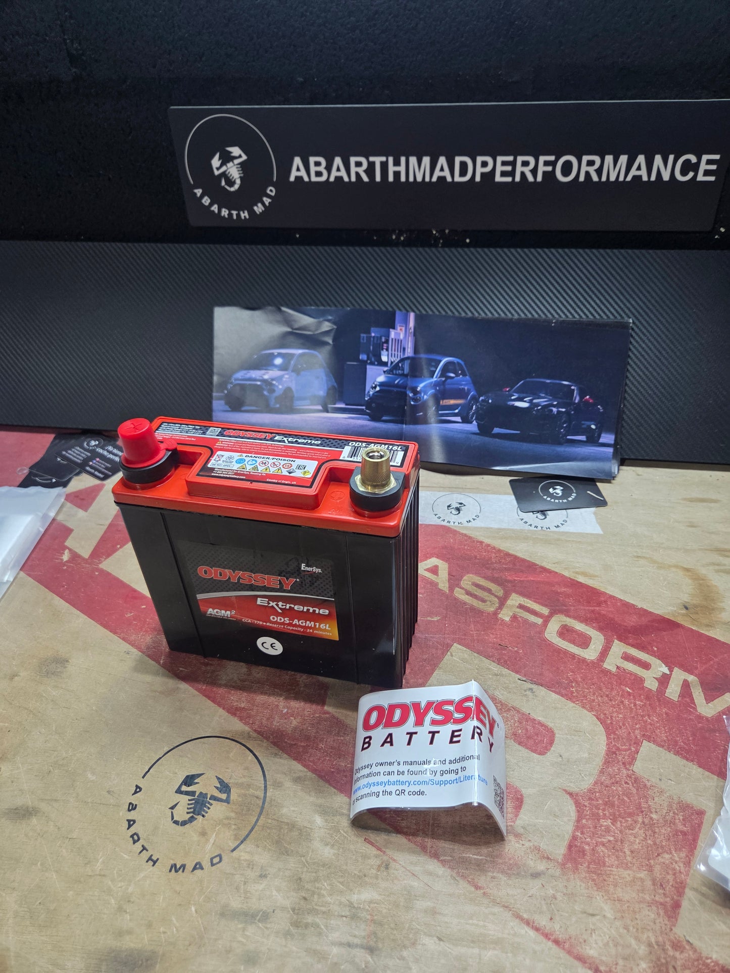 Abarth Alfa Universal Battery Batería Odyssey🔋 Ligera 6kg