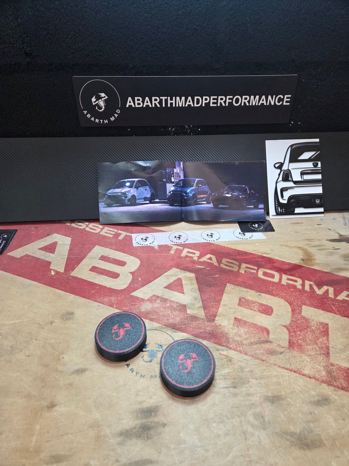 Abarth 500 595 695 3D Top Mount Cover Copelas Suspensión