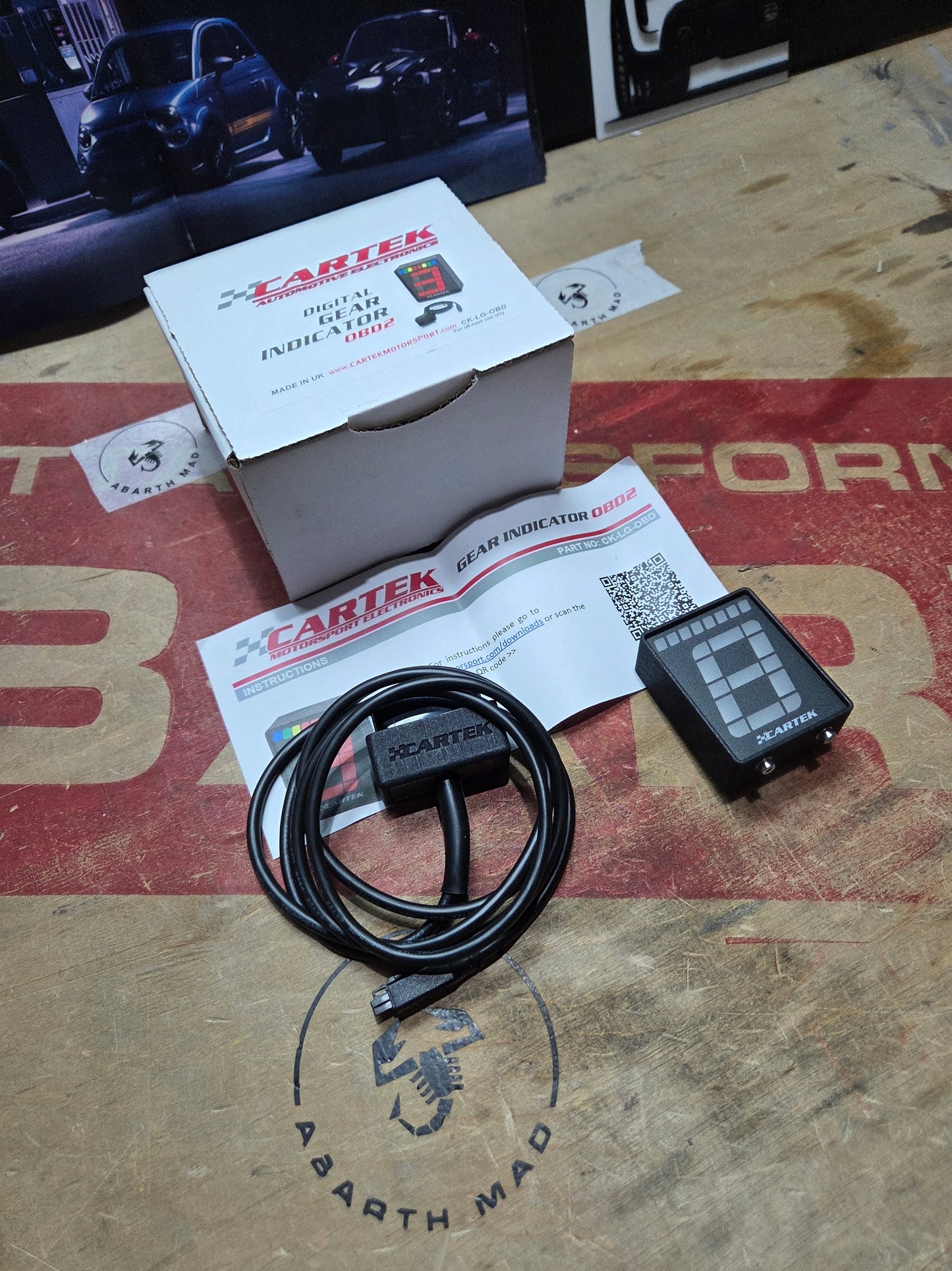 Universal Cartek Indicador RPM Marchas Gear Shifter Light OBDII Plug & Play Easy Fit