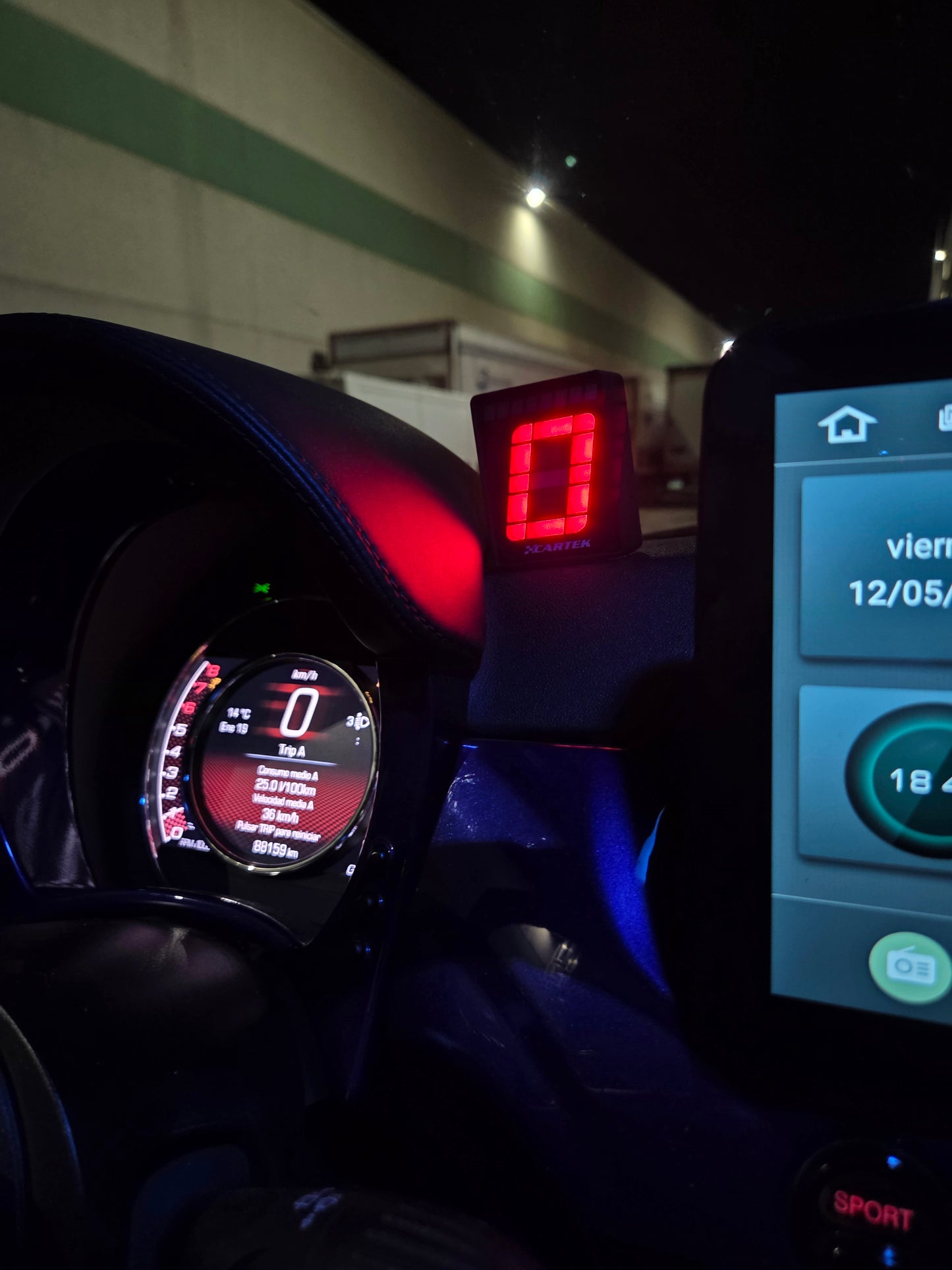 Universal Cartek Indicador RPM Marchas Gear Shifter Light OBDII Plug & Play Easy Fit