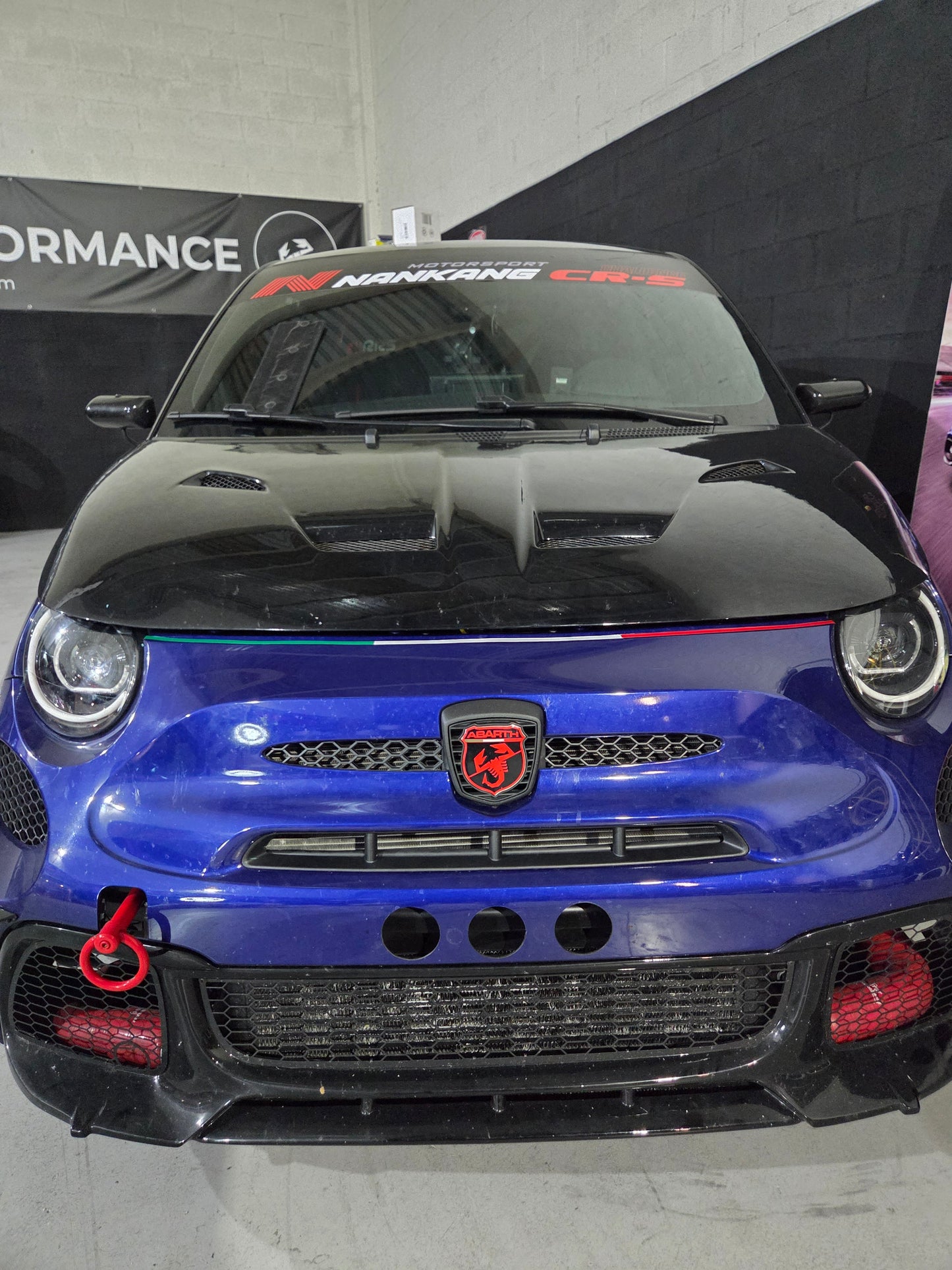 Abarth Racing Emblema Frontal Logo Front Race Set + Rejilla Grill 🏁