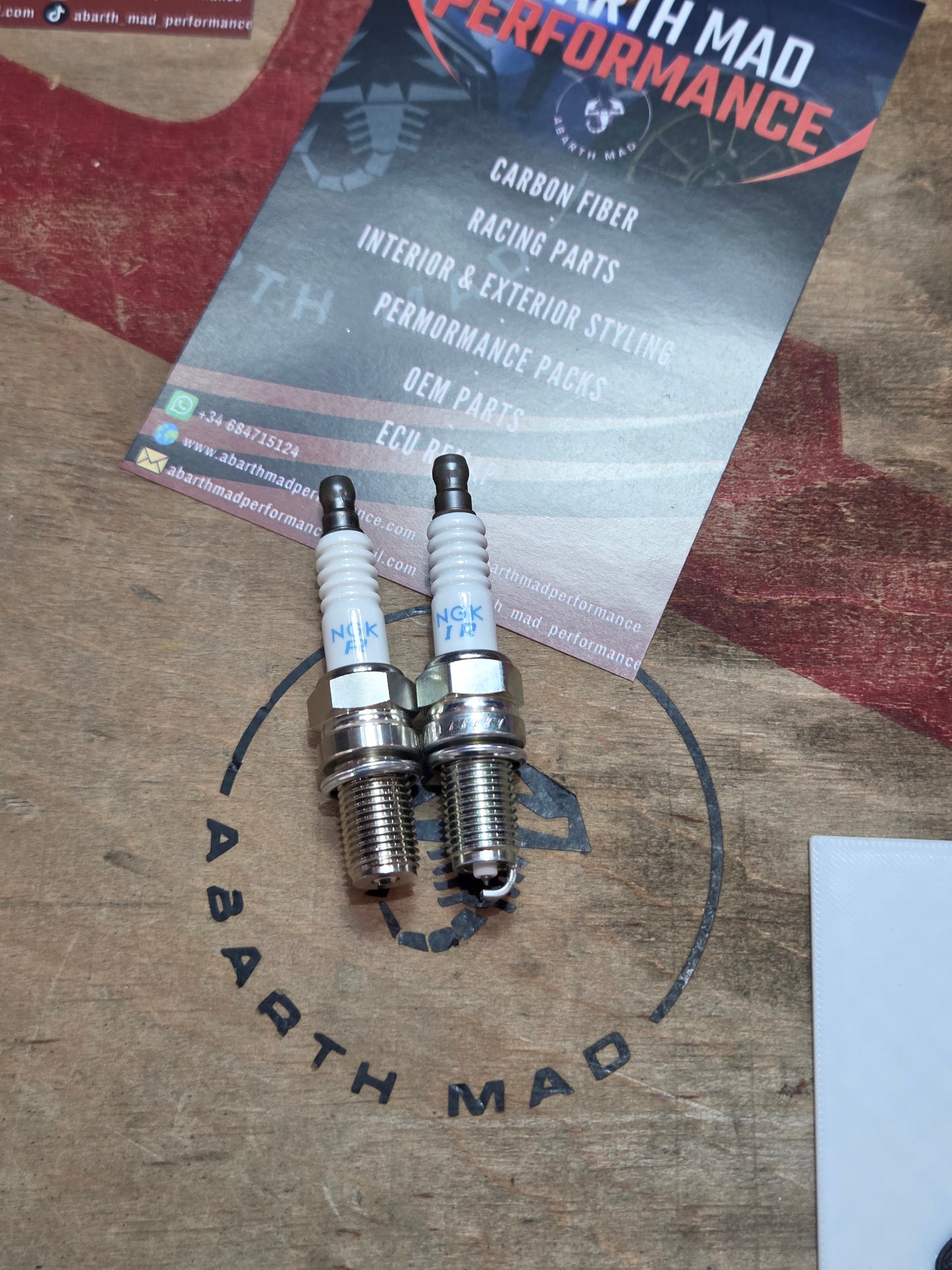 Abarth Bujías Spark Plugs NGK Race Flat Planas Racing Competition