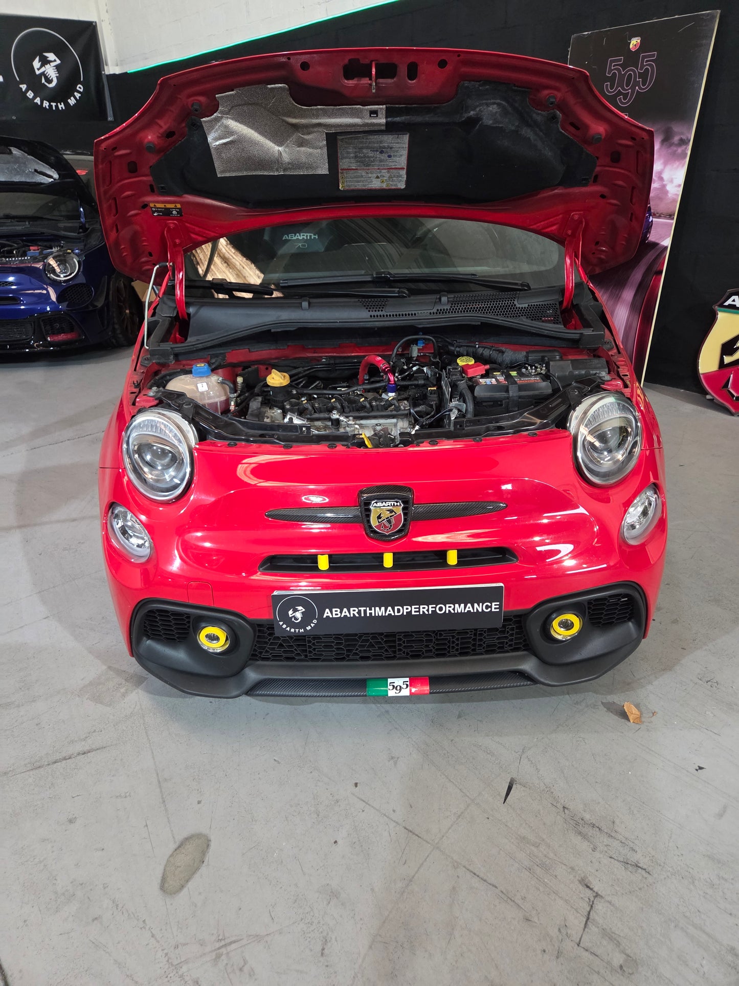 Abarth Cover 3D Fendinebbia Colori o effetto carbonio