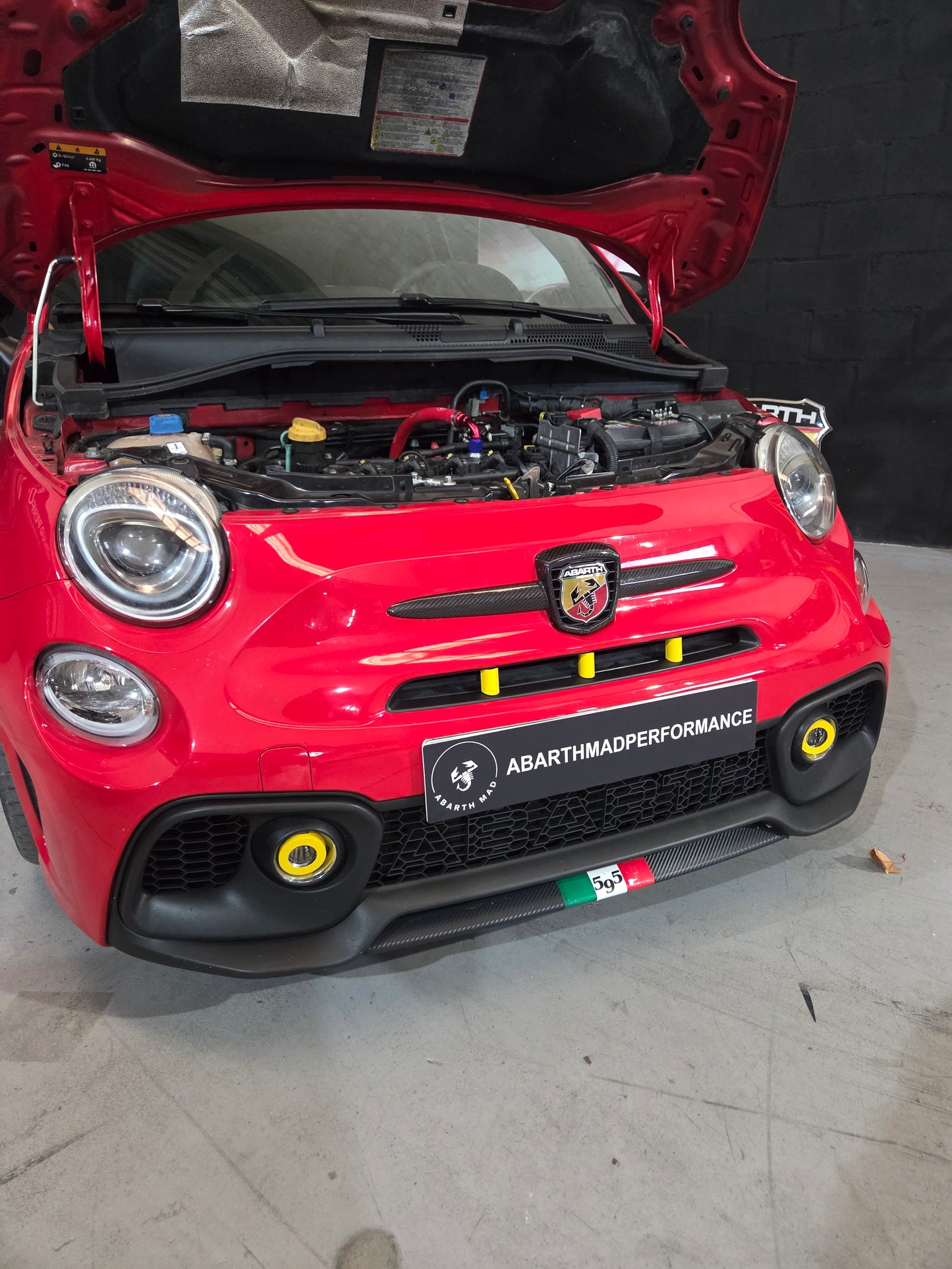Abarth Cover 3D Fendinebbia Colori o effetto carbonio