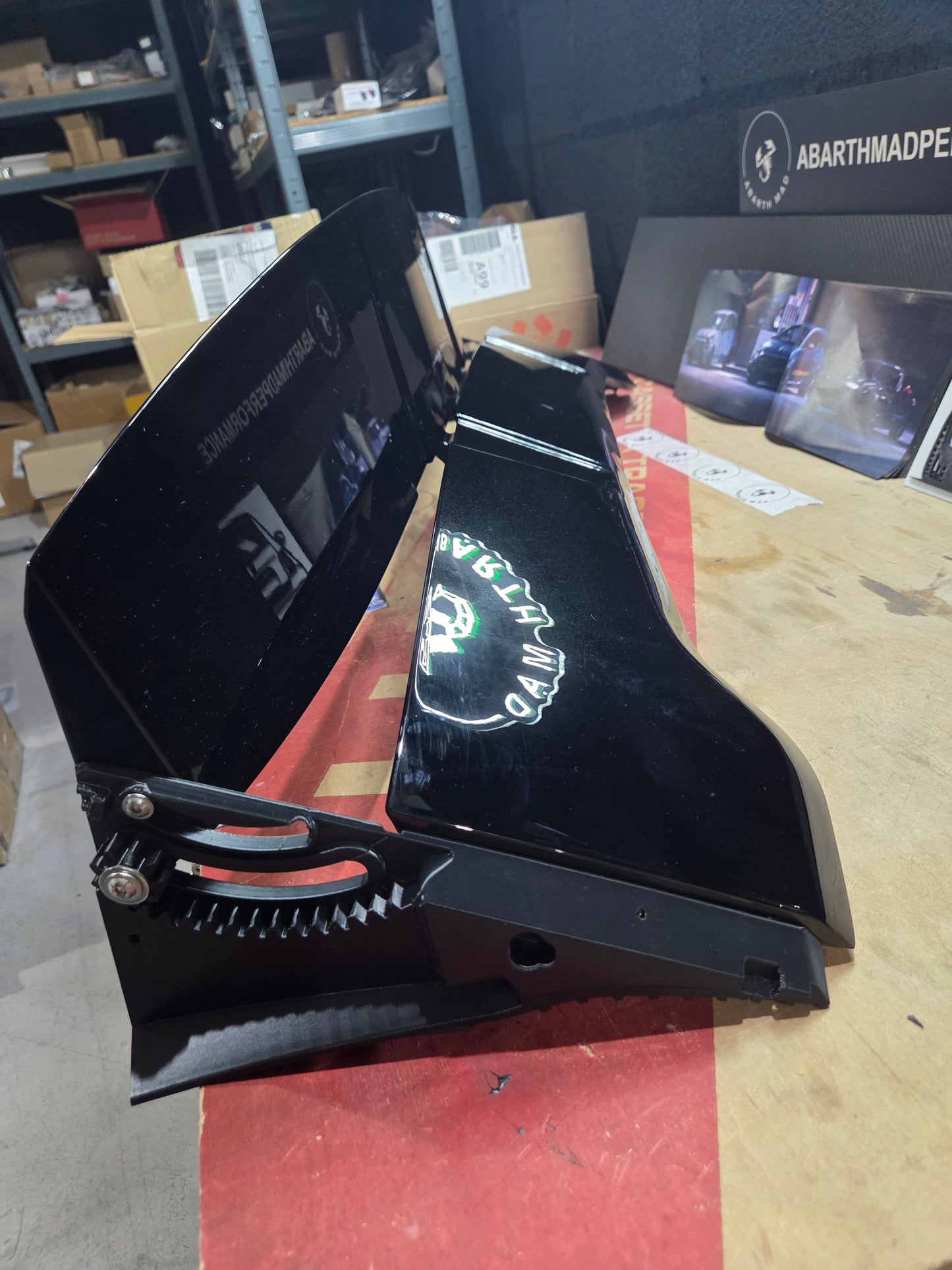Abarth 500 595 695 Spoiler Alerón Regulable Tipo 70th Aniversario Adjustable 90°