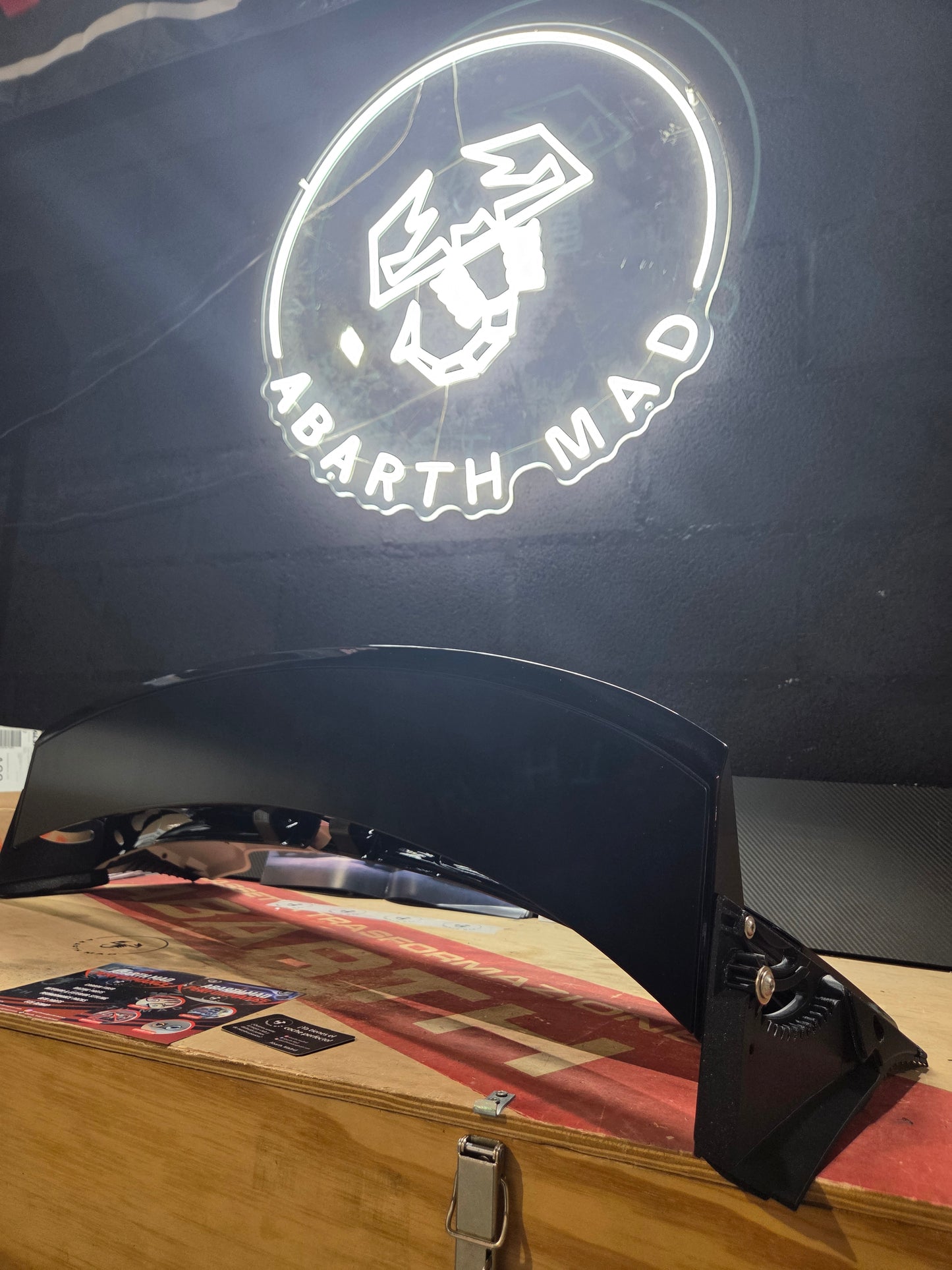 Abarth 500 595 695 Spoiler Alerón Regulable Tipo 70th Aniversario Adjustable 90°
