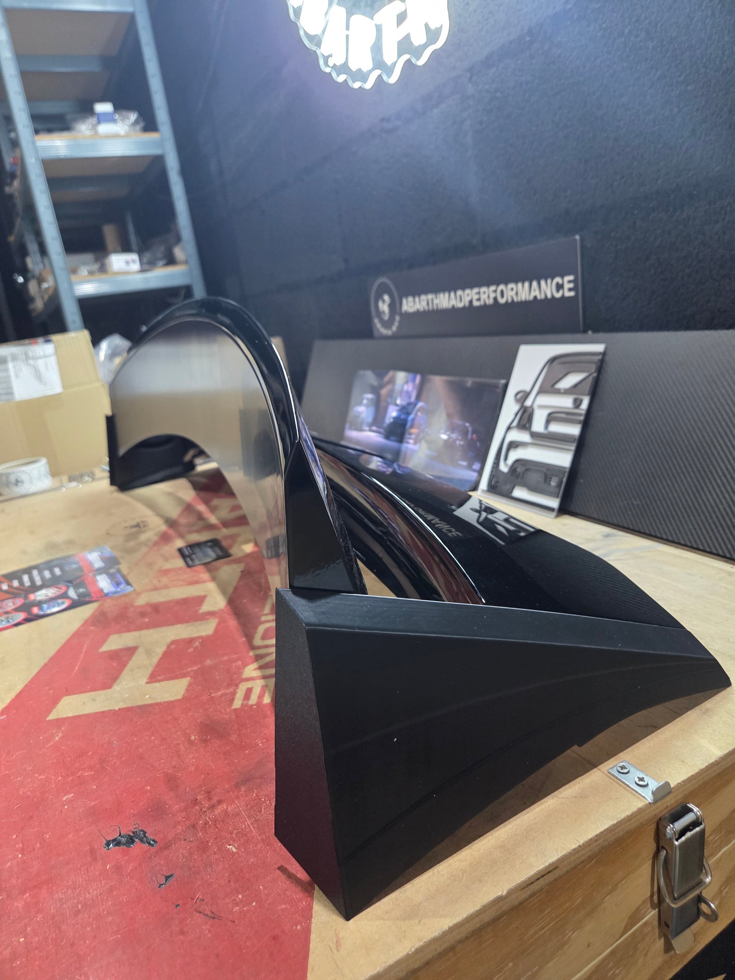 Abarth 500 595 695 Spoiler Alerón Regulable Tipo 70th Aniversario Adjustable 90°