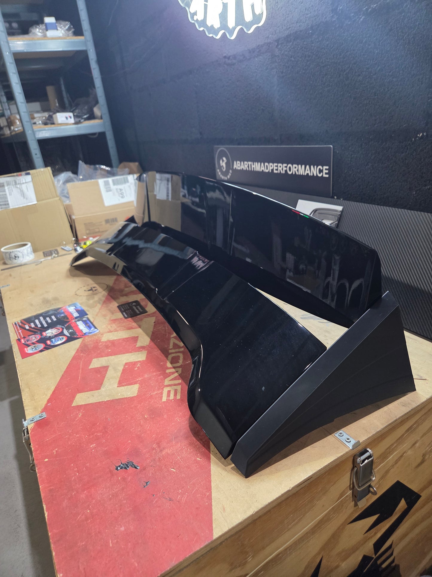 Abarth 500 595 695 Spoiler Alerón Regulable Tipo 70th Aniversario Adjustable 90°