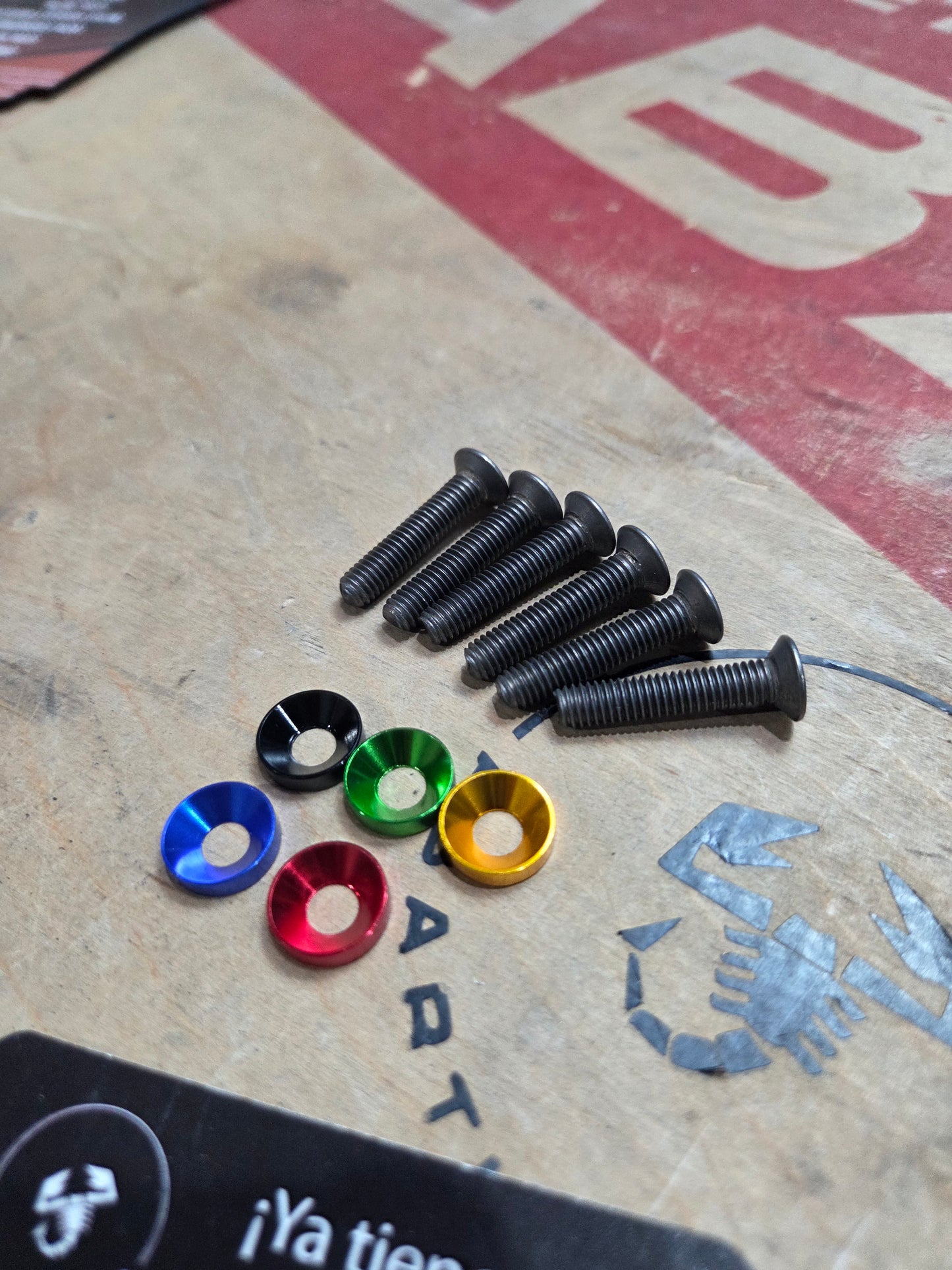 Abarth Engine Bay Bolts Kit Tornilleria Motor Inox 6 or 9